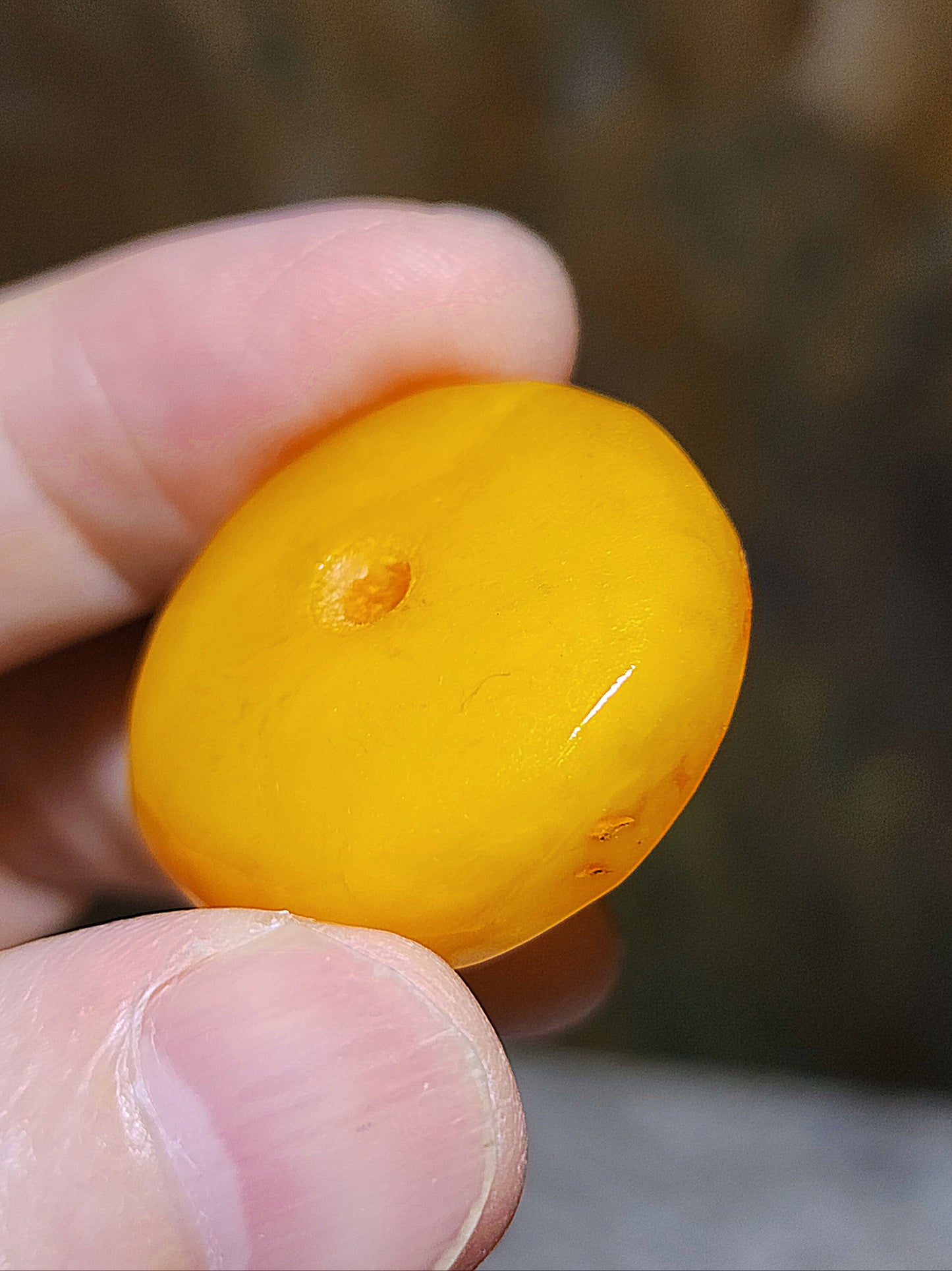 29.5mm Aged handmade Butterscotch Amber Donut pendant (free necklace cord) 29.5毫米手工老蜜蜡平安扣吊坠(送項链绳)