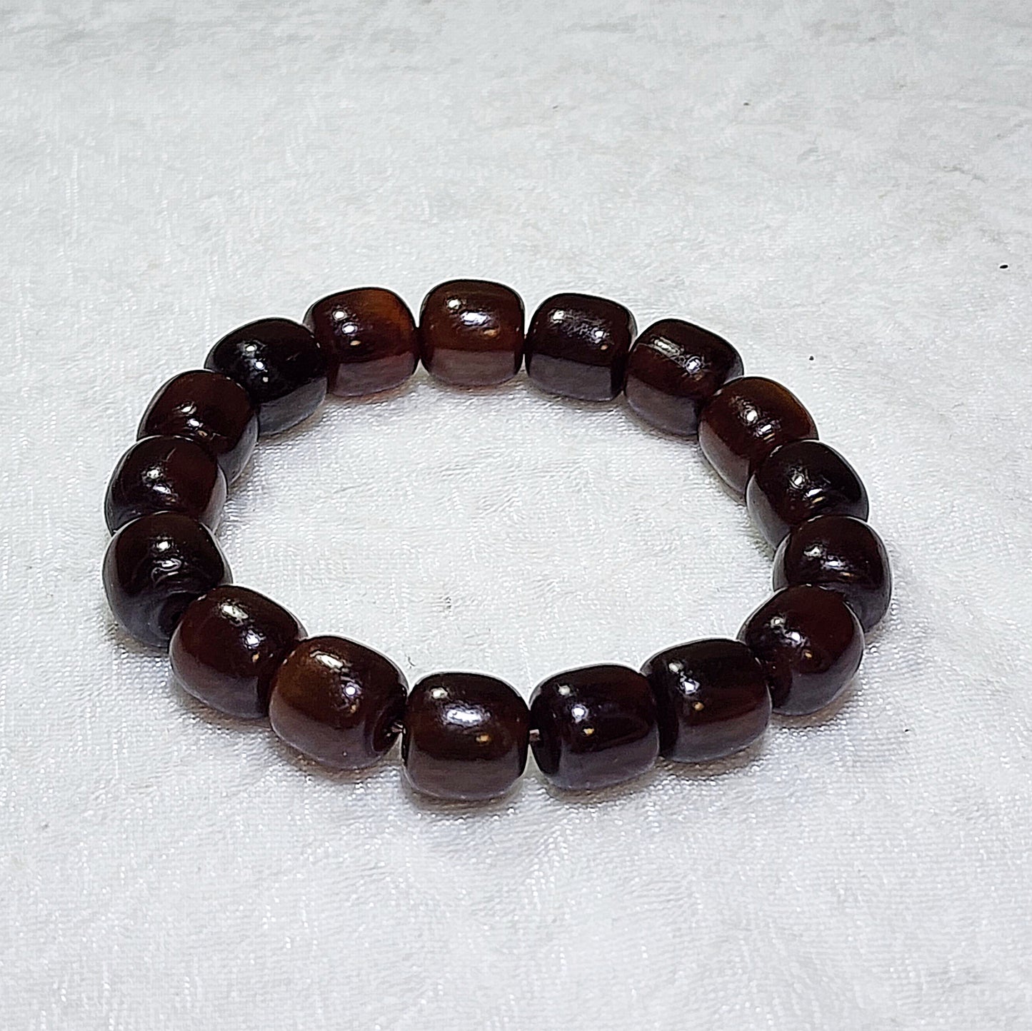 11.5mm+ Tibetan aged barrel beads bracelet 藏式天然老料甲桶珠富甲天下手链