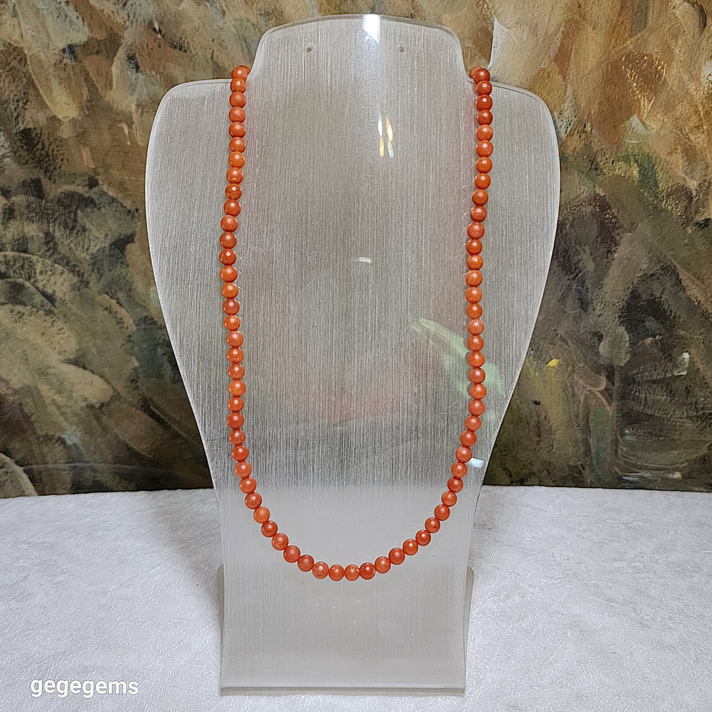 5.7mm Premium natural Baoshan Nan Hong necklace / multi loops bracelet 优质天然保山南红項链多圈手链