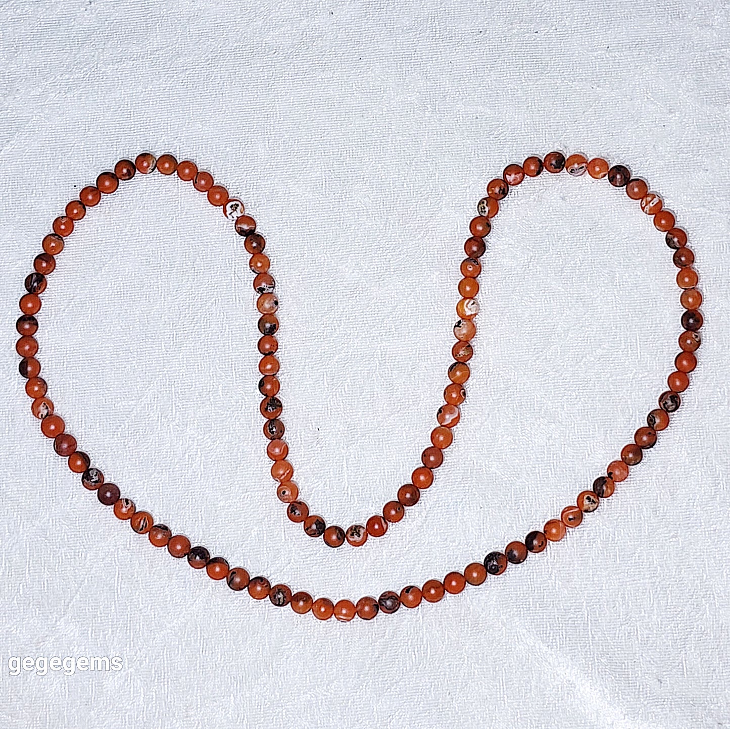 6.1mm Baoshan red white & natural black "skin" 3 colors 108 mala necklace/ multi loops bracelet 保山南红红白料带天然黑皮108念珠项链