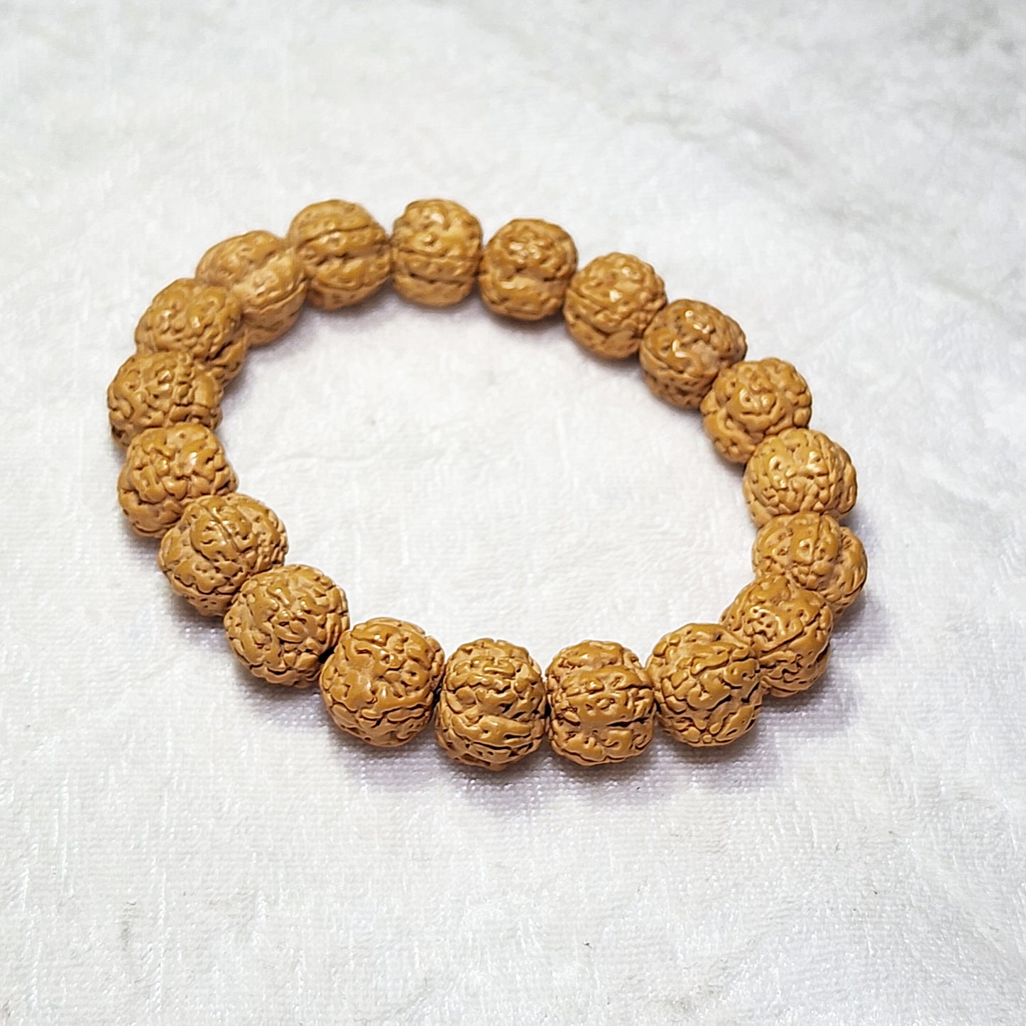 12mm+ Premium 5 Mukhi (Faces) Plum Blossom "5 Claws Dragon" Rudraksha bracelet 精品五瓣花王五爪金龙小金刚菩提子手链