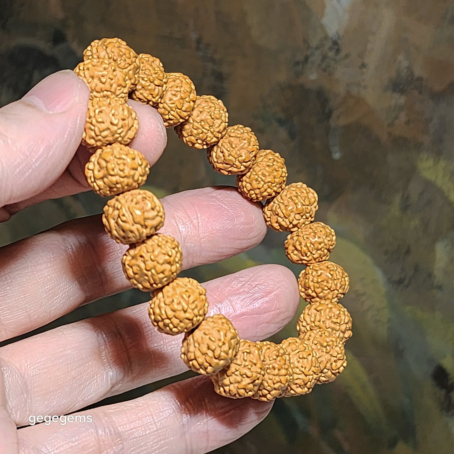 12mm+ premium natural "Panlong" (Coiling Dragon) 8 Mukhi (faces) small species Rudraksha bracelet 精品八瓣盘龙小金刚菩提子手链