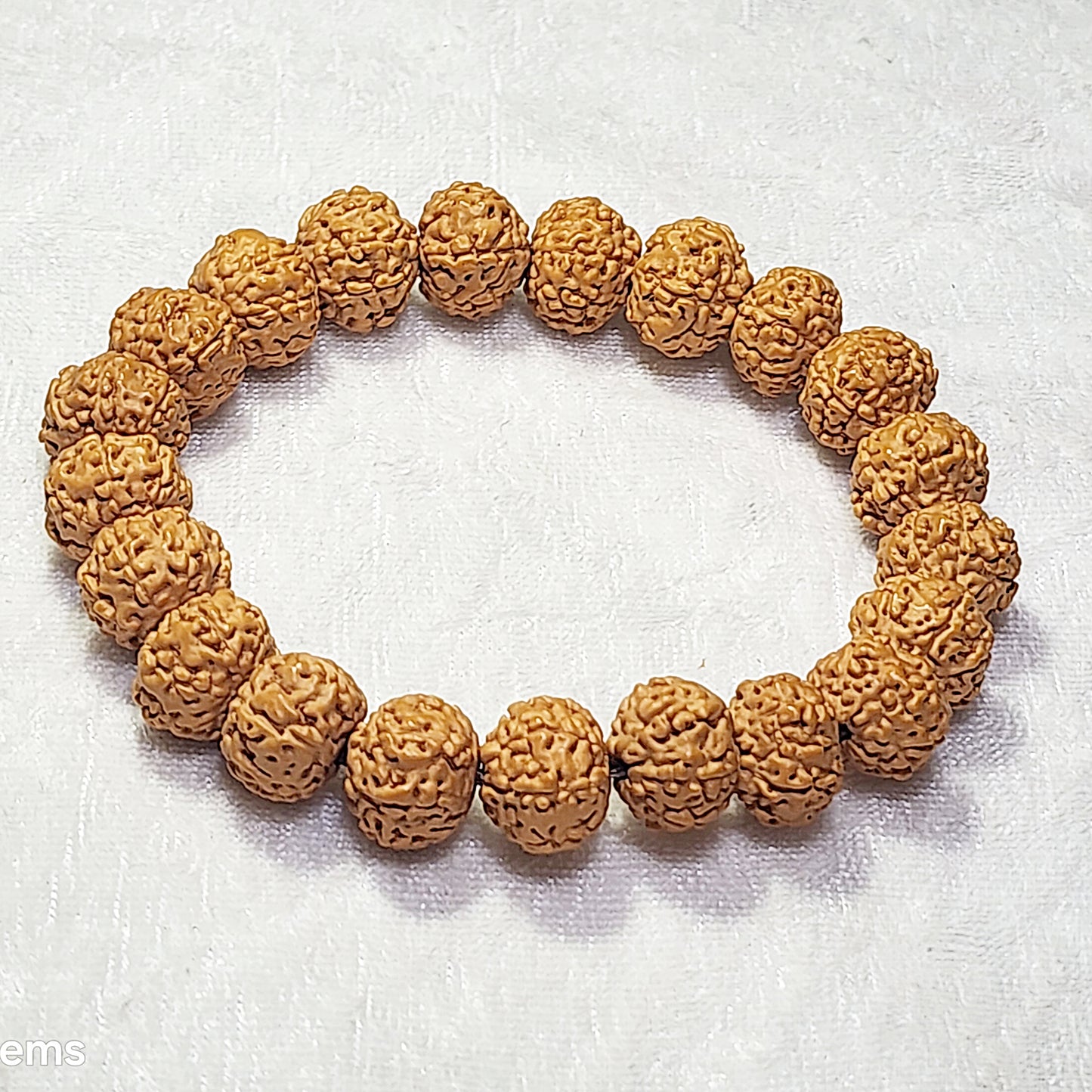 12mm+ premium natural "Panlong" (Coiling Dragon) 8 Mukhi (faces) small species Rudraksha bracelet 精品八瓣盘龙小金刚菩提子手链