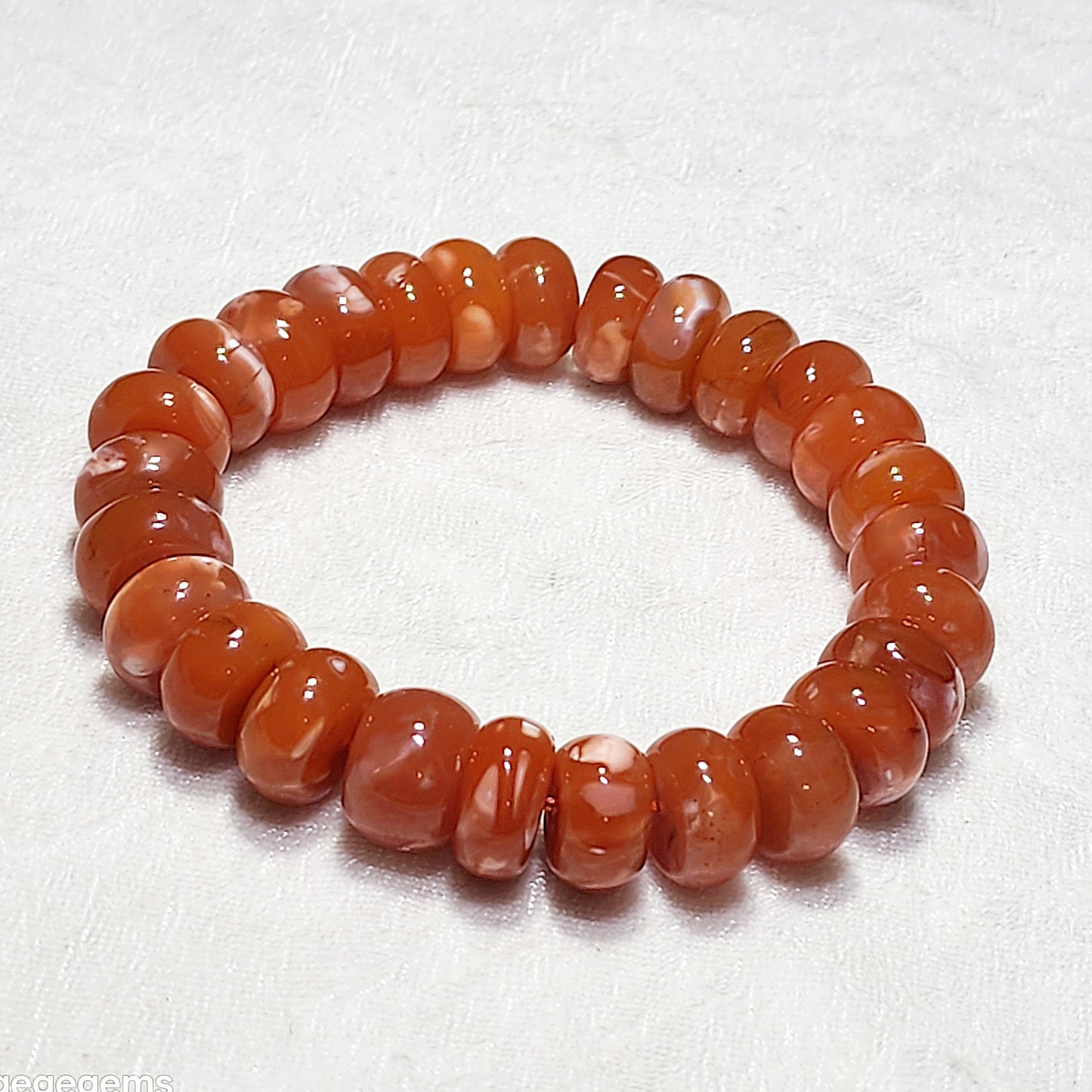 14.5mm Premium Sichuan Lianhe Nan Hong sprindrift abacus beads bracelet 精品川料联合飘白花算盘珠手链