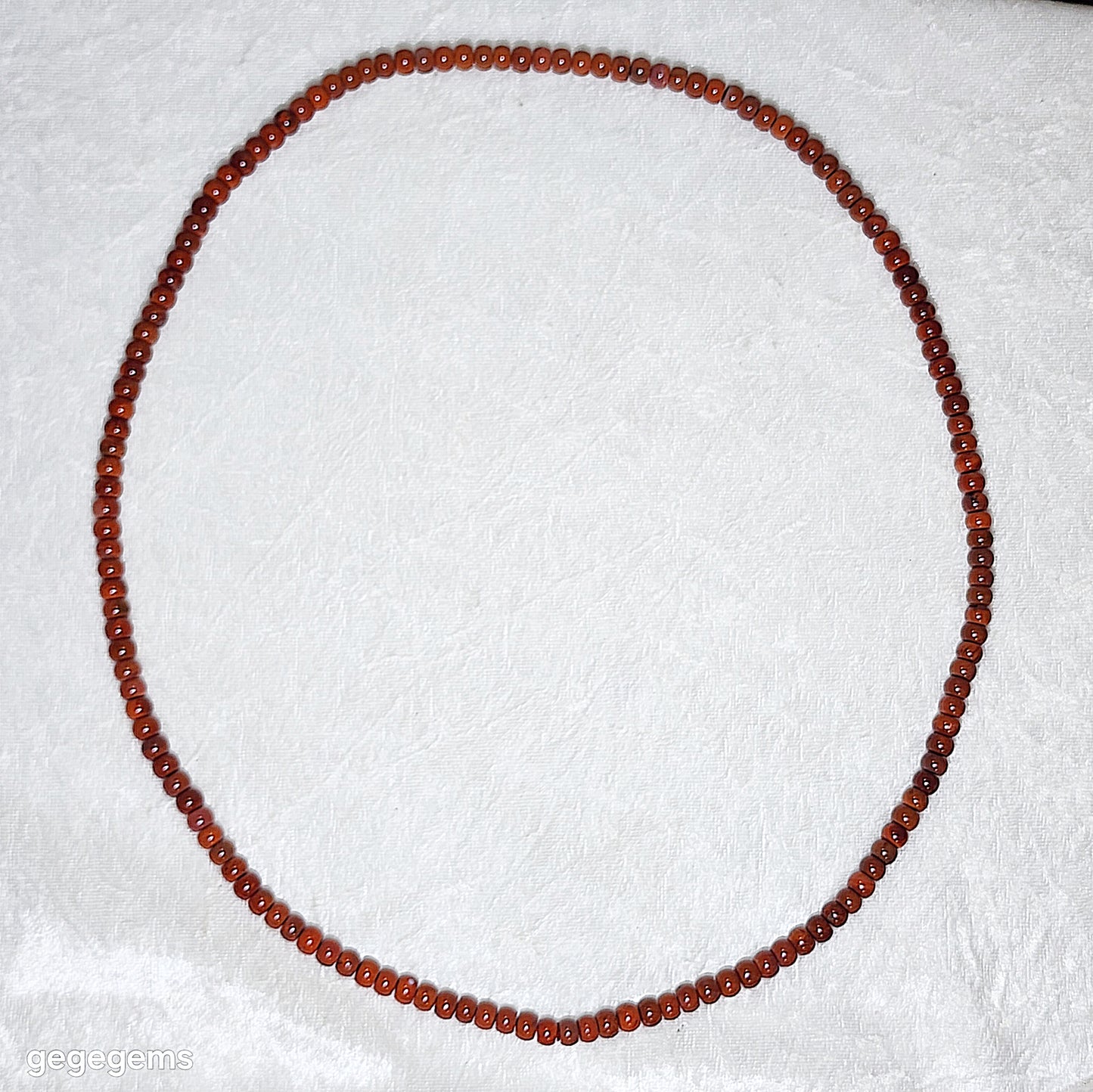 6.2mm Premium Waxi Nan Hong patinaed deep persimmon oxblood red traditional old style beads necklace multiple loops bracelet 精品瓦西南紅包漿深柿子红牛血红老型珠項链多圈手链