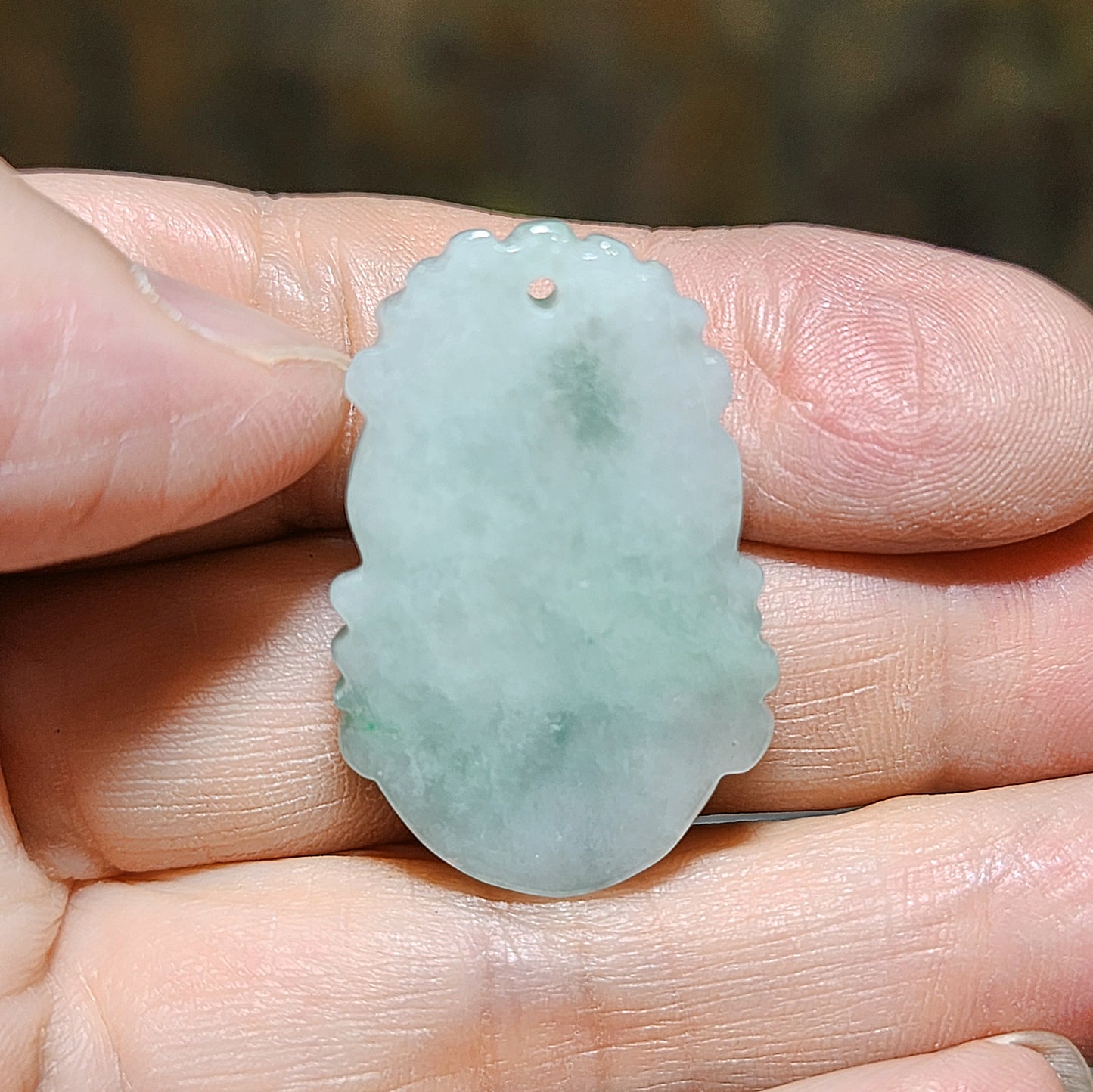 Type A Jadeite light green Chinese Zodiac Snake pendant (free necklace cord) 翡翠飘绿生肖蛇吊坠(送項链绳) #6