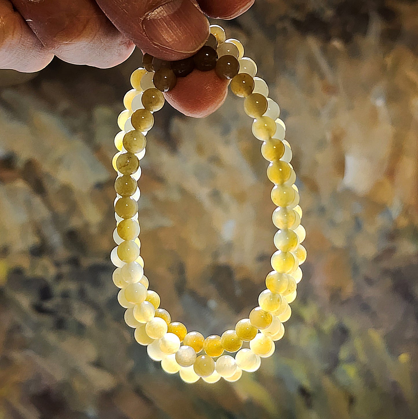 6mm Premium Nephrite different tones caramel brown and light green 108 beads mala necklace multiple loops Jade bracelet (with certificate) 精品和田玉深浅糖青白108项链多圈手链(带证书)
