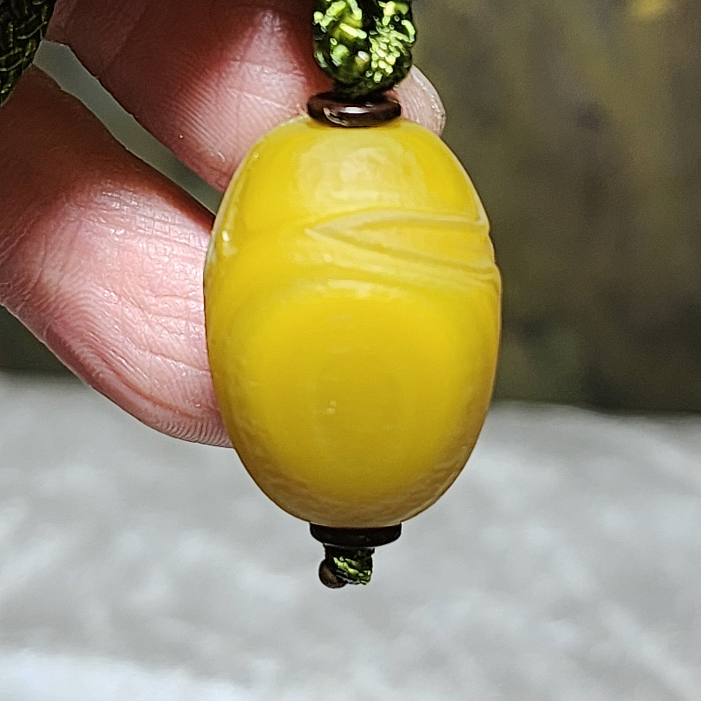 26.2mm Premium Gobi Desert natural raw "Tendons" Agate Natural Eyes 3 Eyes Da Luo Dzi pendant 戈壁沙漠筋脉石玛瑙原石天眼三眼达洛天珠