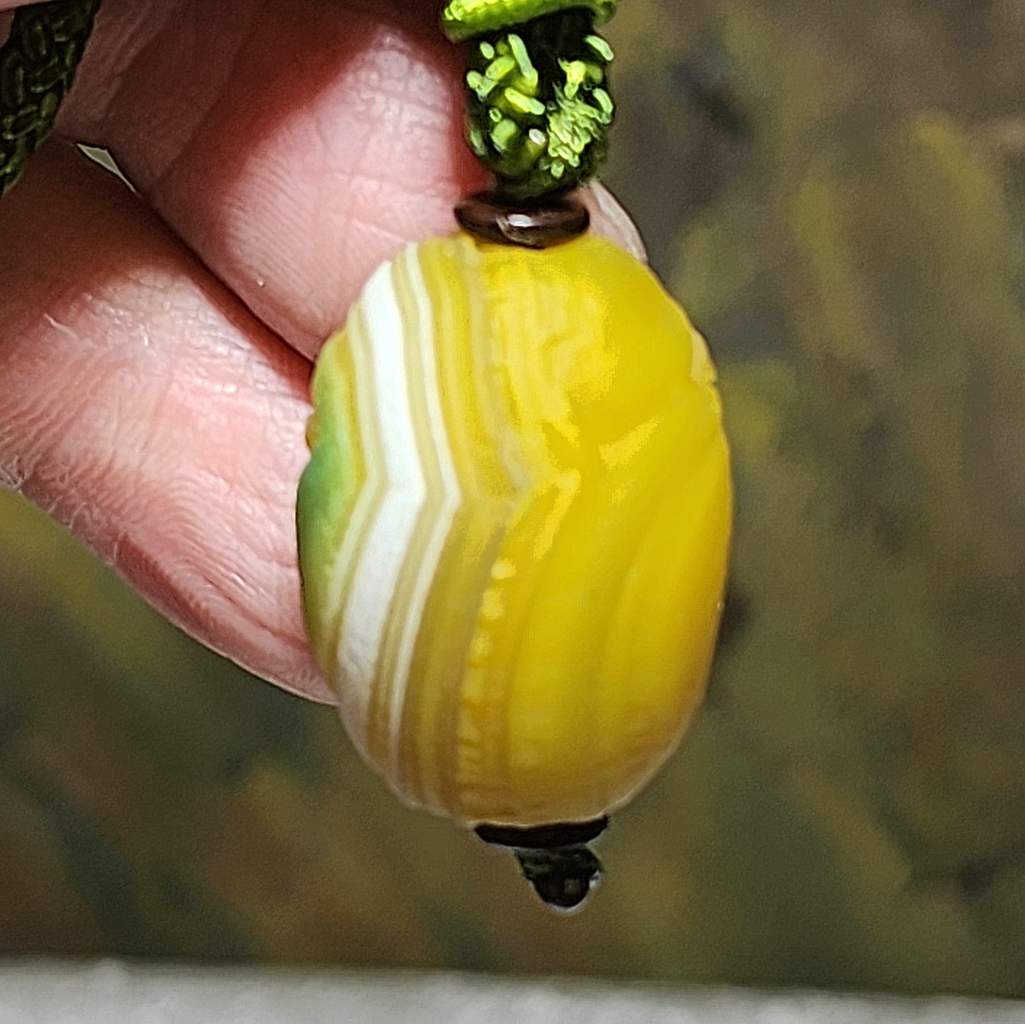 26.2mm Premium Gobi Desert natural raw "Tendons" Agate Natural Eyes 3 Eyes Da Luo Dzi pendant 戈壁沙漠筋脉石玛瑙原石天眼三眼达洛天珠