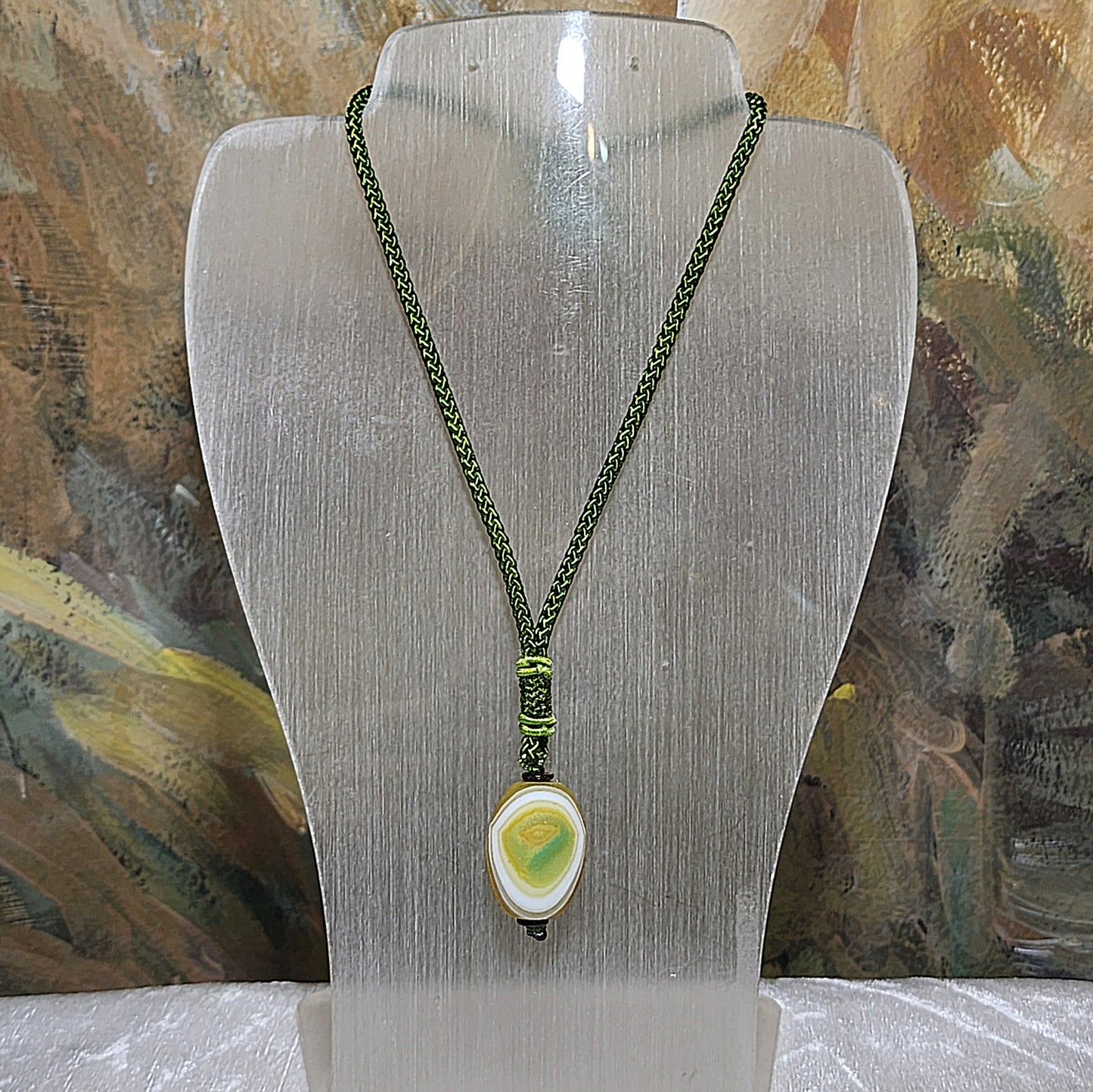 26.2mm Premium Gobi Desert natural raw "Tendons" Agate Natural Eyes 3 Eyes Da Luo Dzi pendant 戈壁沙漠筋脉石玛瑙原石天眼三眼达洛天珠