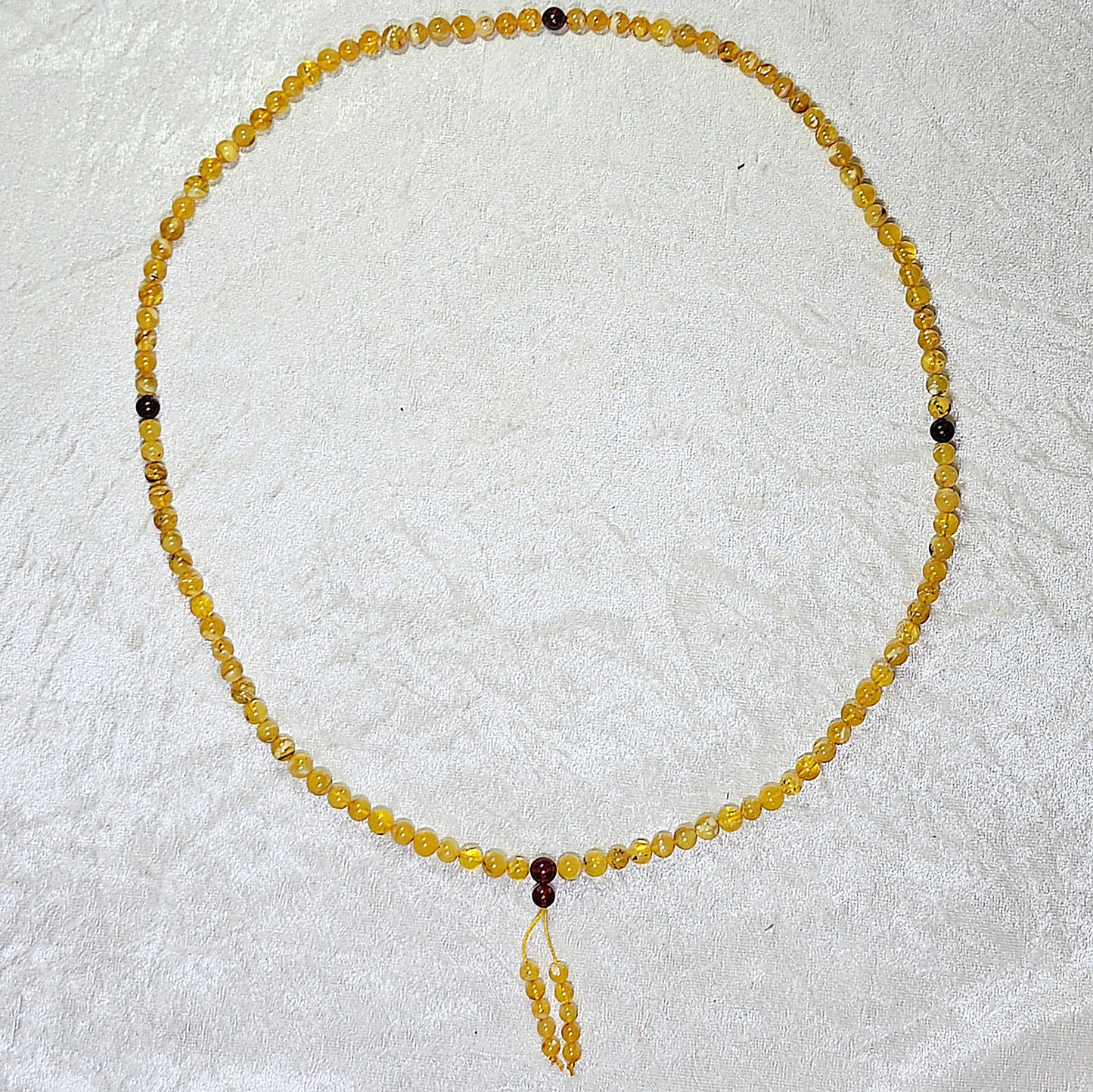 6mm+ Premium Butterscotch Amber golden yellow with natural inclusions 108 mala necklace 优质蜜蜡金黄带天然内含物108念珠项链