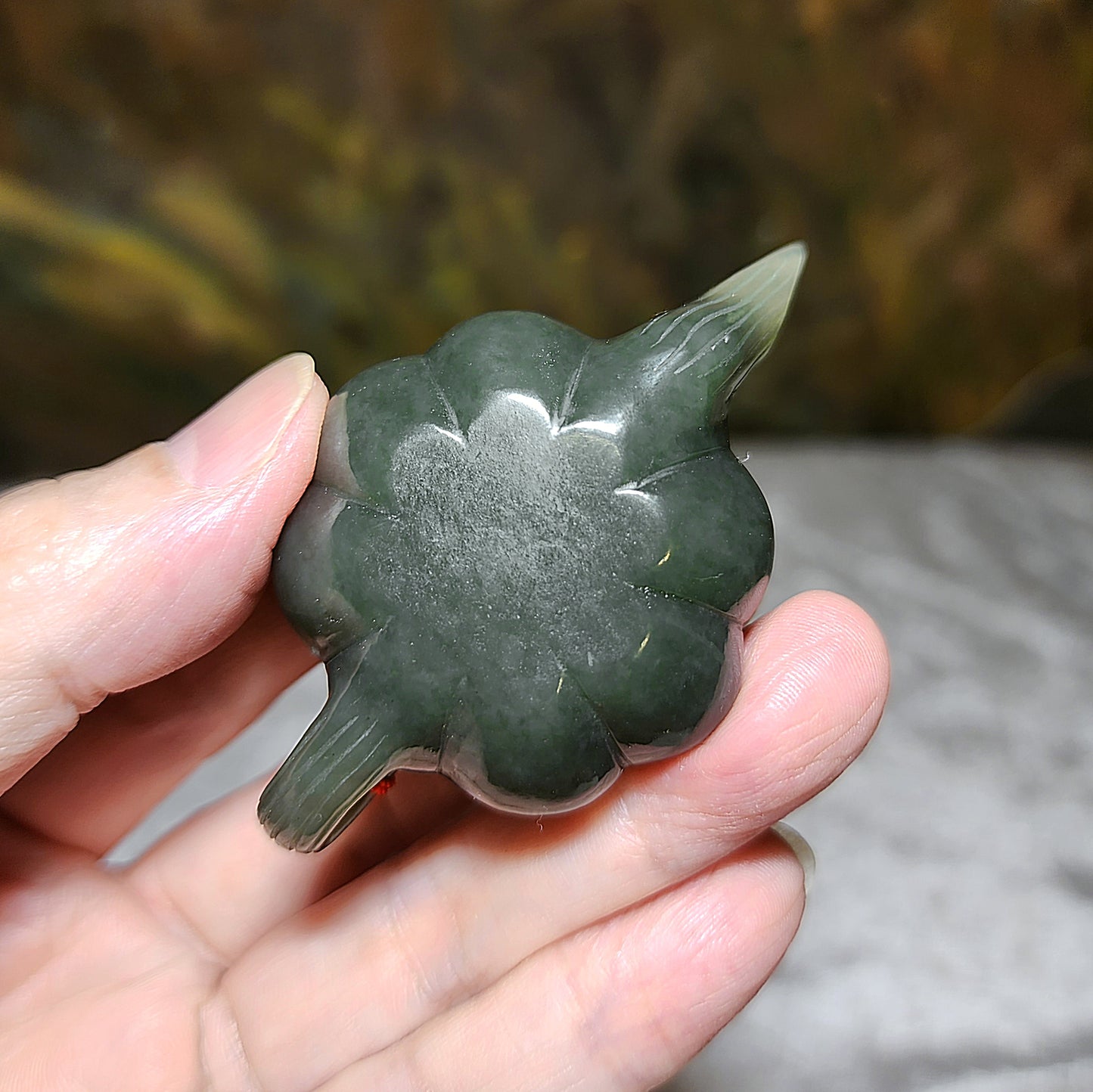 Premium Nephrite light green blue hue handmade "Winning Every Game" Lucky Charm handheld (with certificate) 精品和田玉且末蓝调手工"把把胡"小茶壶(帶证书)
