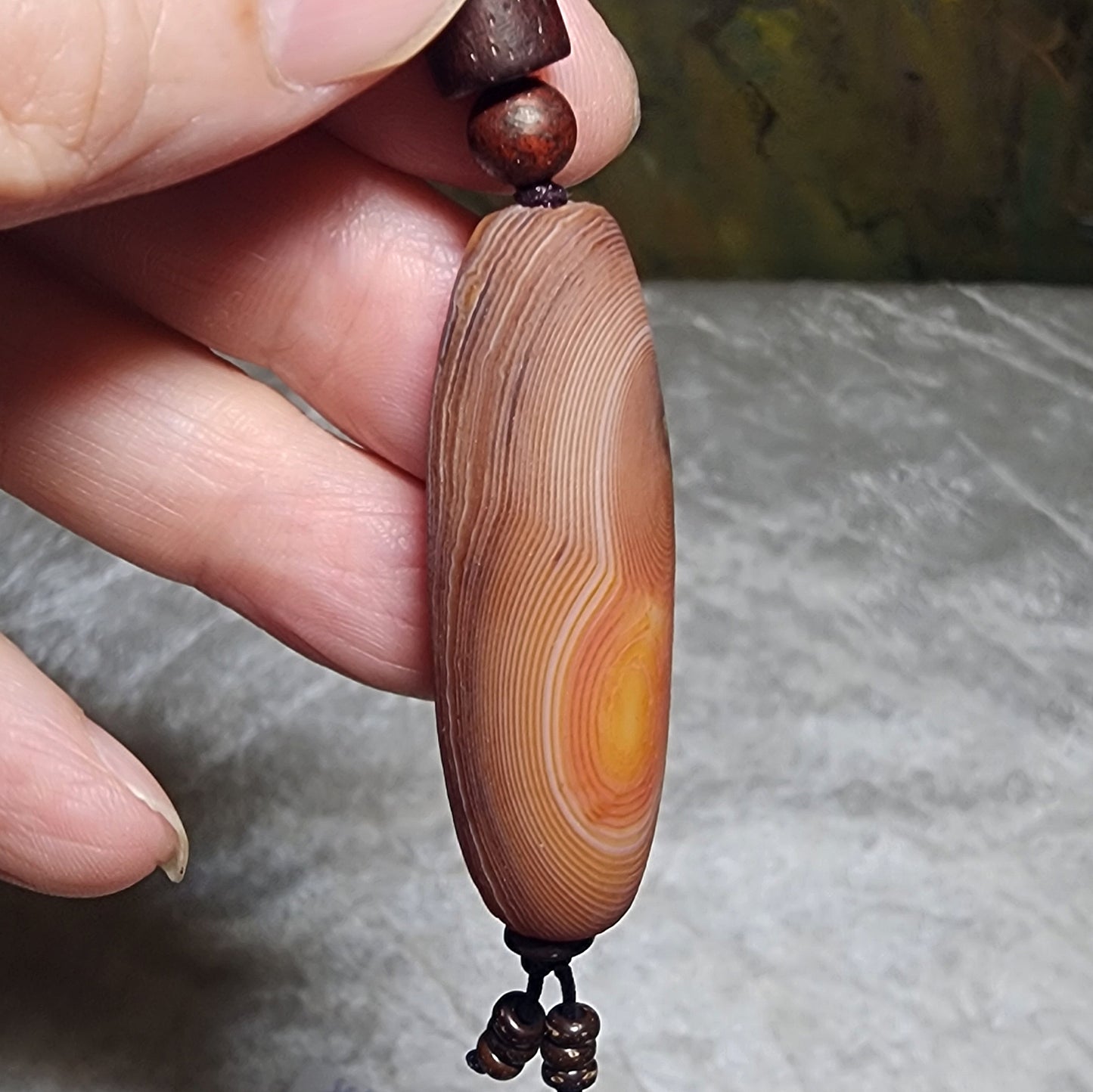Gegegems Collection Tibetan Sardonyx Dzi pendant natural eye 4 Eyes natural pattern Taiwan map shape 收藏品藏传缠丝玛瑙天珠天眼四眼天然台湾图形