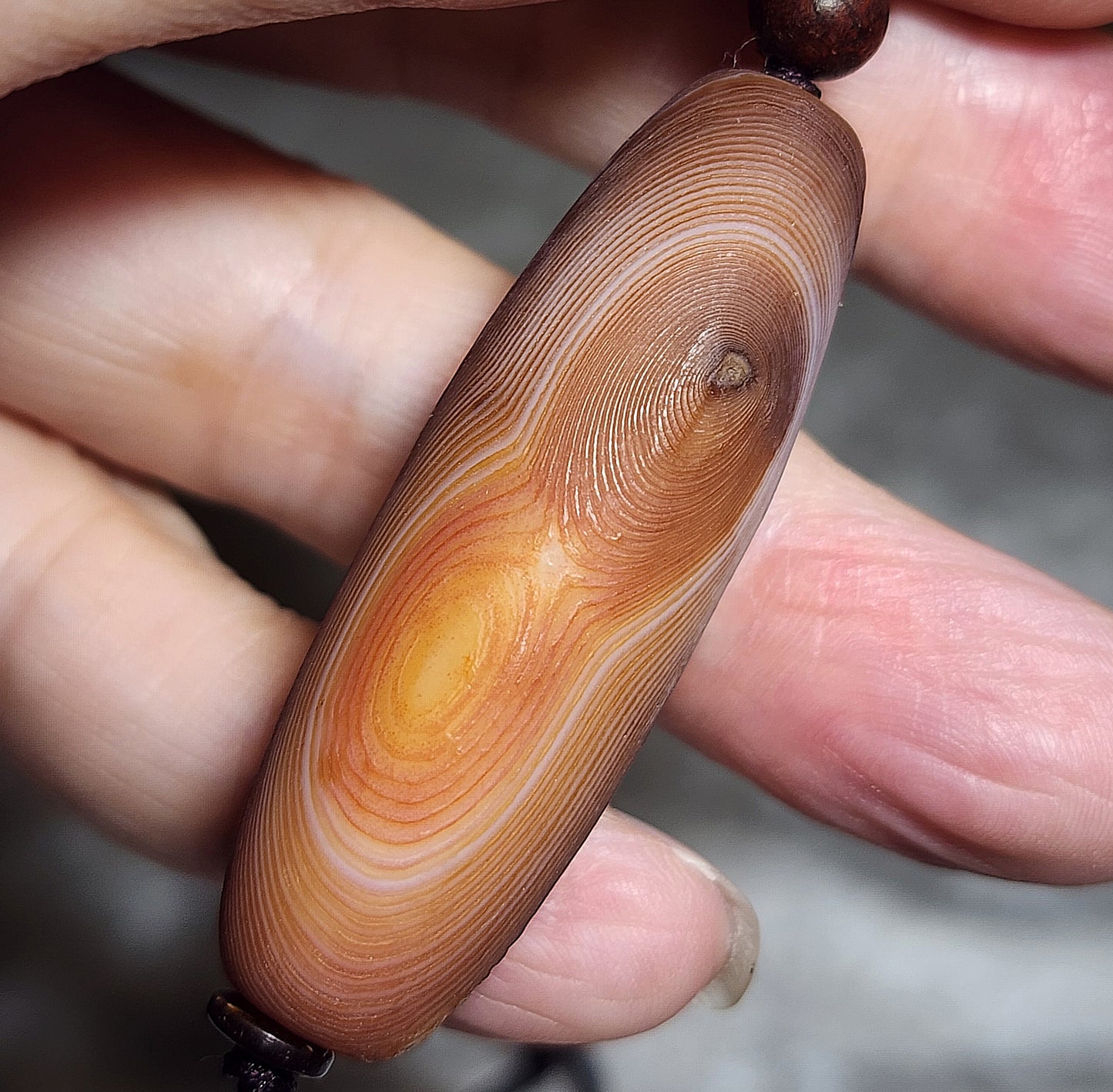 Gegegems Collection Tibetan Sardonyx Dzi pendant natural eye 4 Eyes natural pattern Taiwan map shape 收藏品藏传缠丝玛瑙天珠天眼四眼天然台湾图形