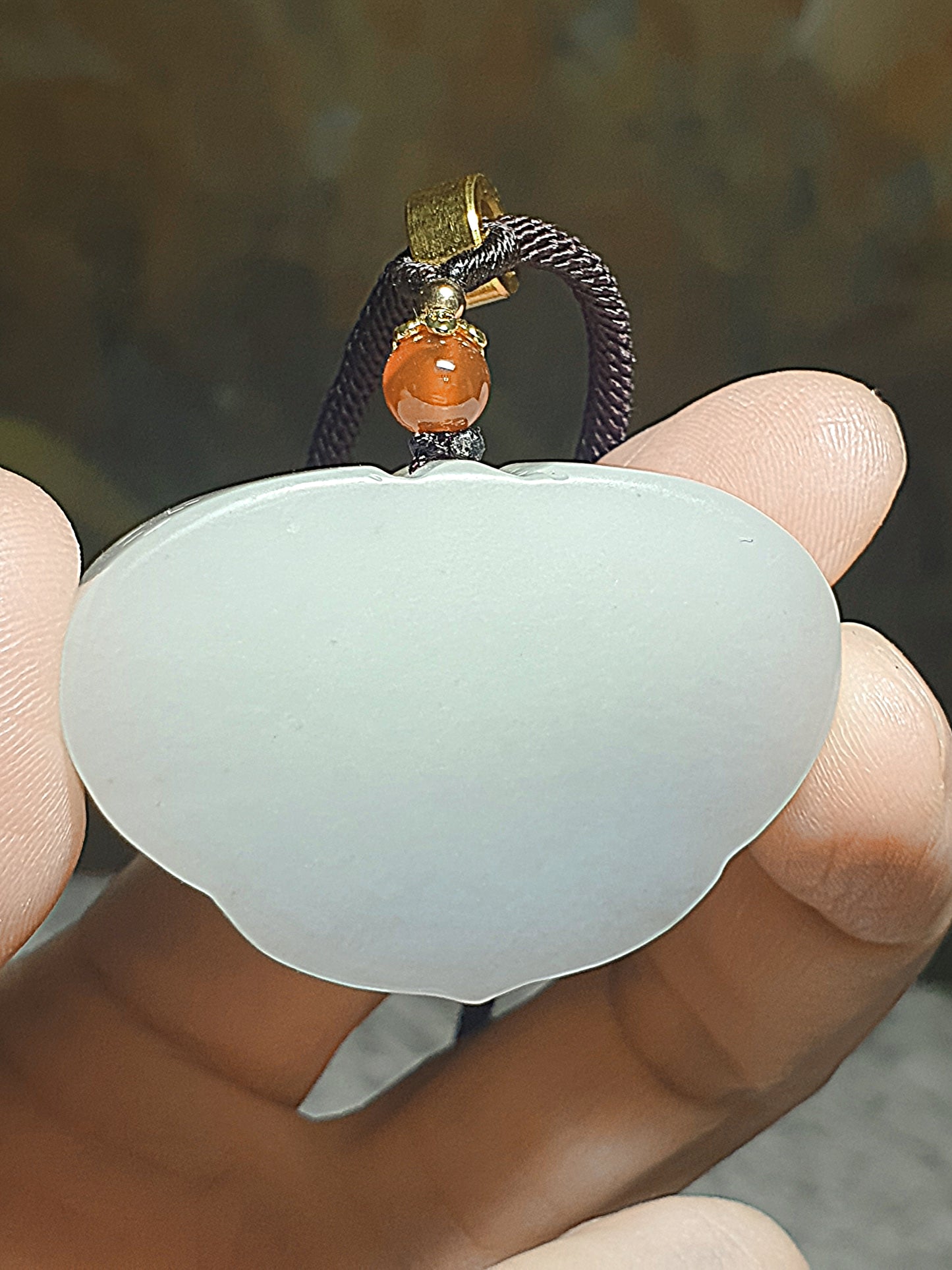 Premium Nephrite light smoky grey Butterfly & Peony Ruyi Jade pendant/handheld (with certificate) 和田玉淡烟灰蝴蝶牡丹花(蝶恋花花开富贵)如意吊坠/小手把(带证书)