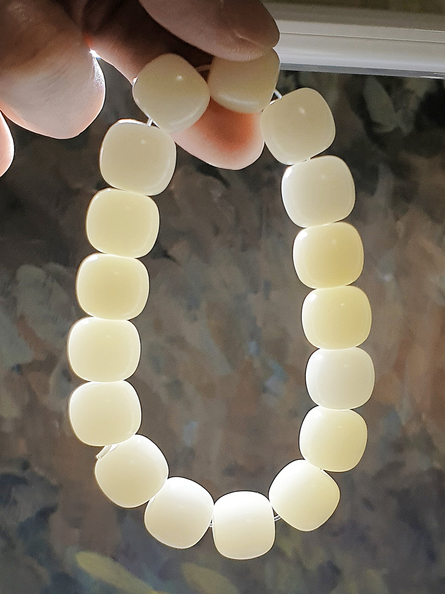 13.3mm "Bodhi Root (seeds of Corypha umbraculifea)" traditional old style cut beads bracelet 13.3毫米菩提根老型珠手串