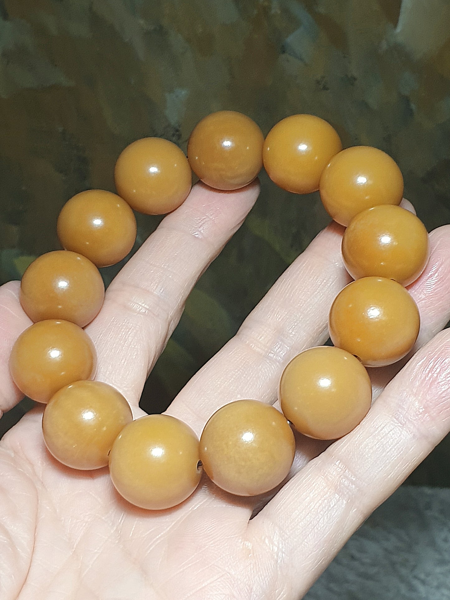 18.6mm "Bodhi Root (seeds of Corypha umbraculifea)" aged naturally turned brownish bracelet 18.6毫米风化菩提根手链