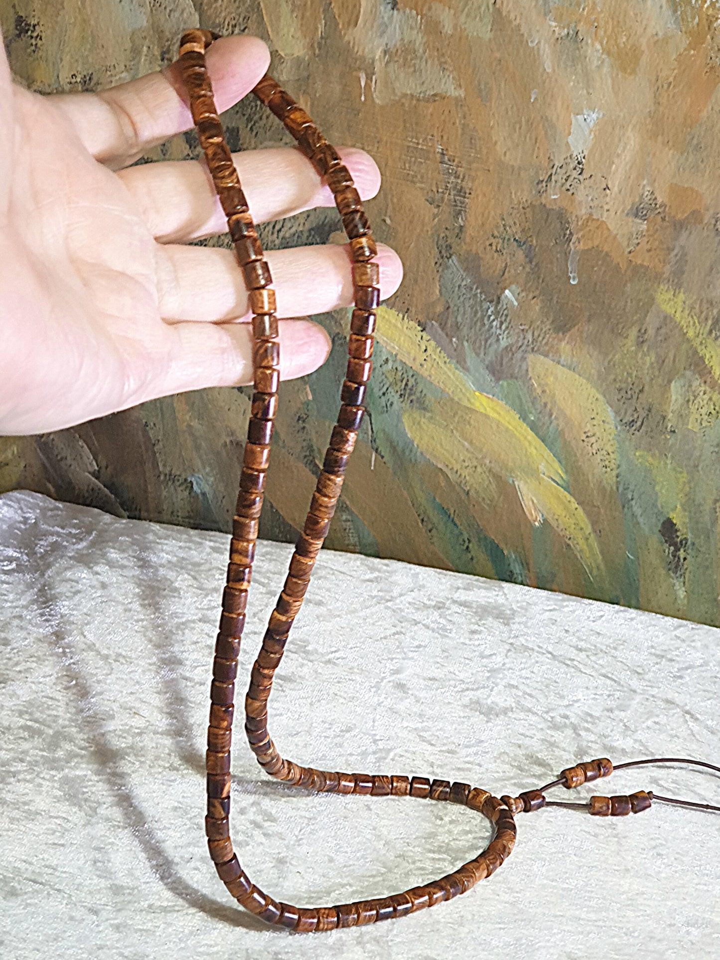 6.2mm Premium Hainan Chinese Fragrant Rosewood (Dalbergia odorifera) high natural oil content 108 mala/necklace/handheld 6.2毫米海南黄花梨(降香黄檀)紫油梨108念珠/项链/手持