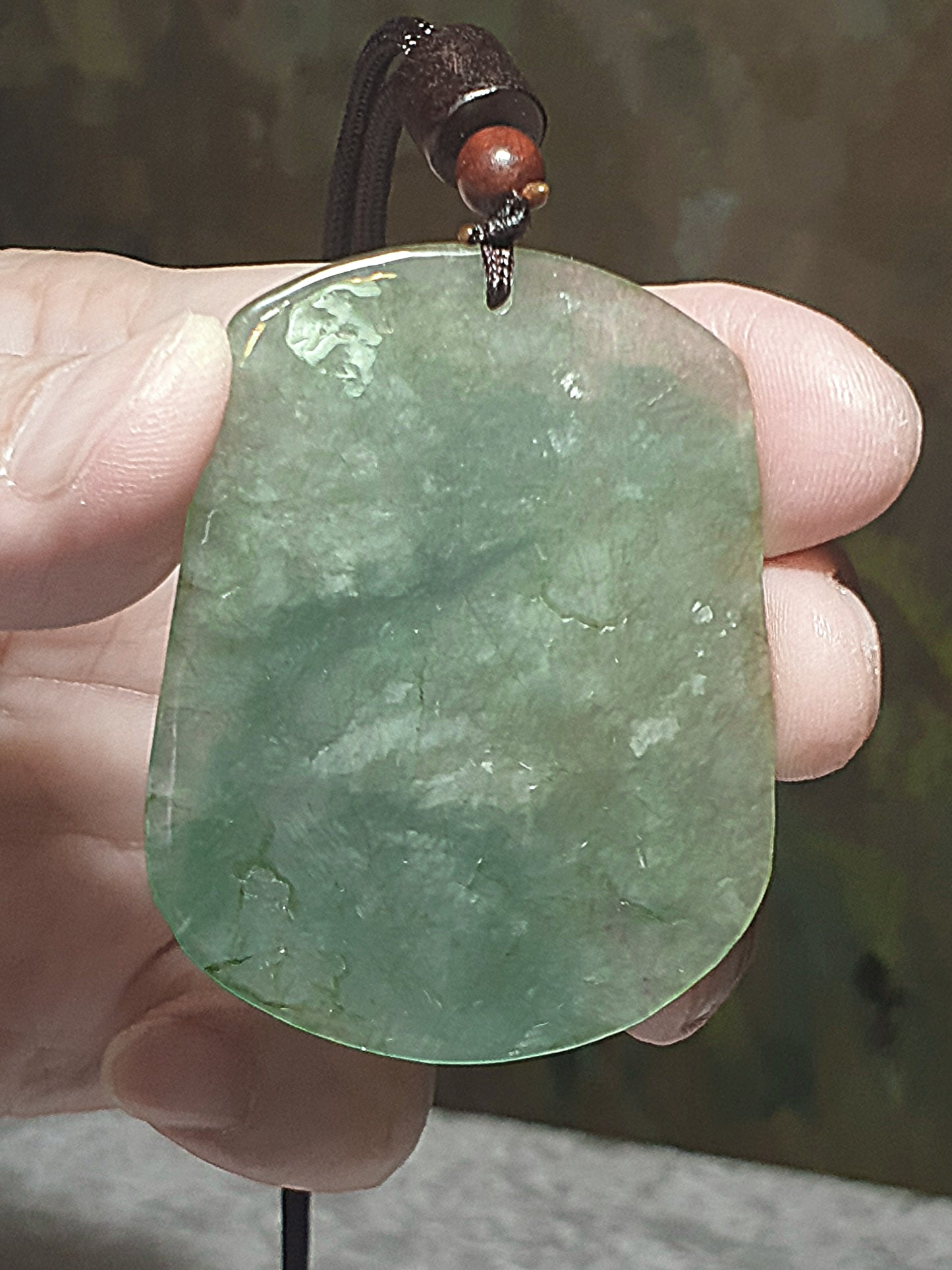Premium Type A Jadeite Icy light green Goat Jade pendant (with certificate) 翡翠冰种淡绿山羊吊坠(带证书)