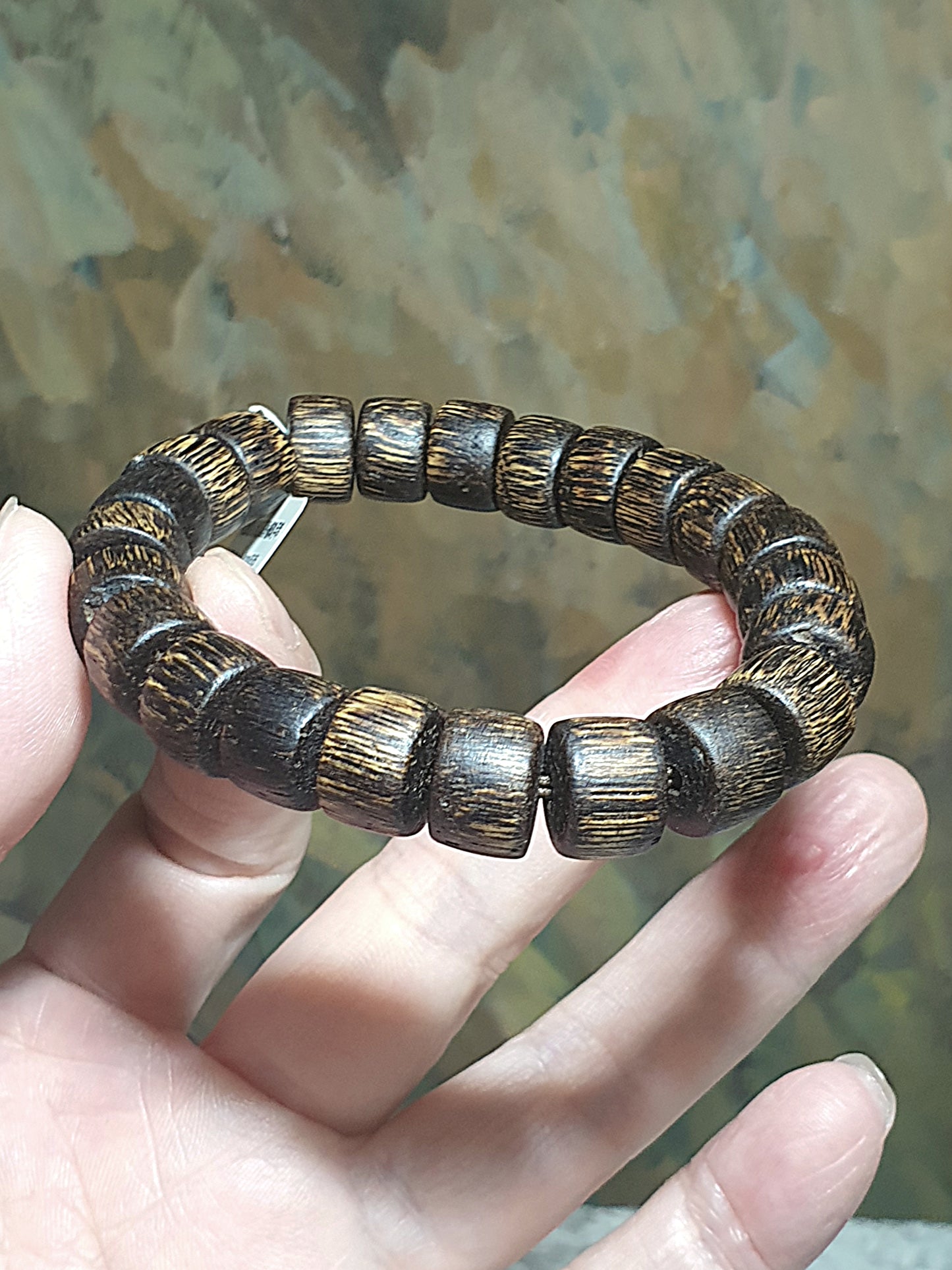 Premium 12mm South East Asian Agarwood traditional barrel beads bracelet (with certificate) 12毫米优质星洲系沉香桶珠手链(带证书)