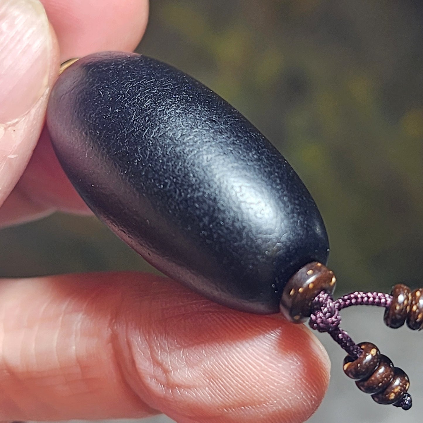 36.3mm Tibetan Sardonyx Natural Eye 1 Eye Buddha Eye Da Luo Dzi pendant [Natural Crystal] 藏传天然缠丝玛瑙天眼一眼佛眼达洛天珠吊坠