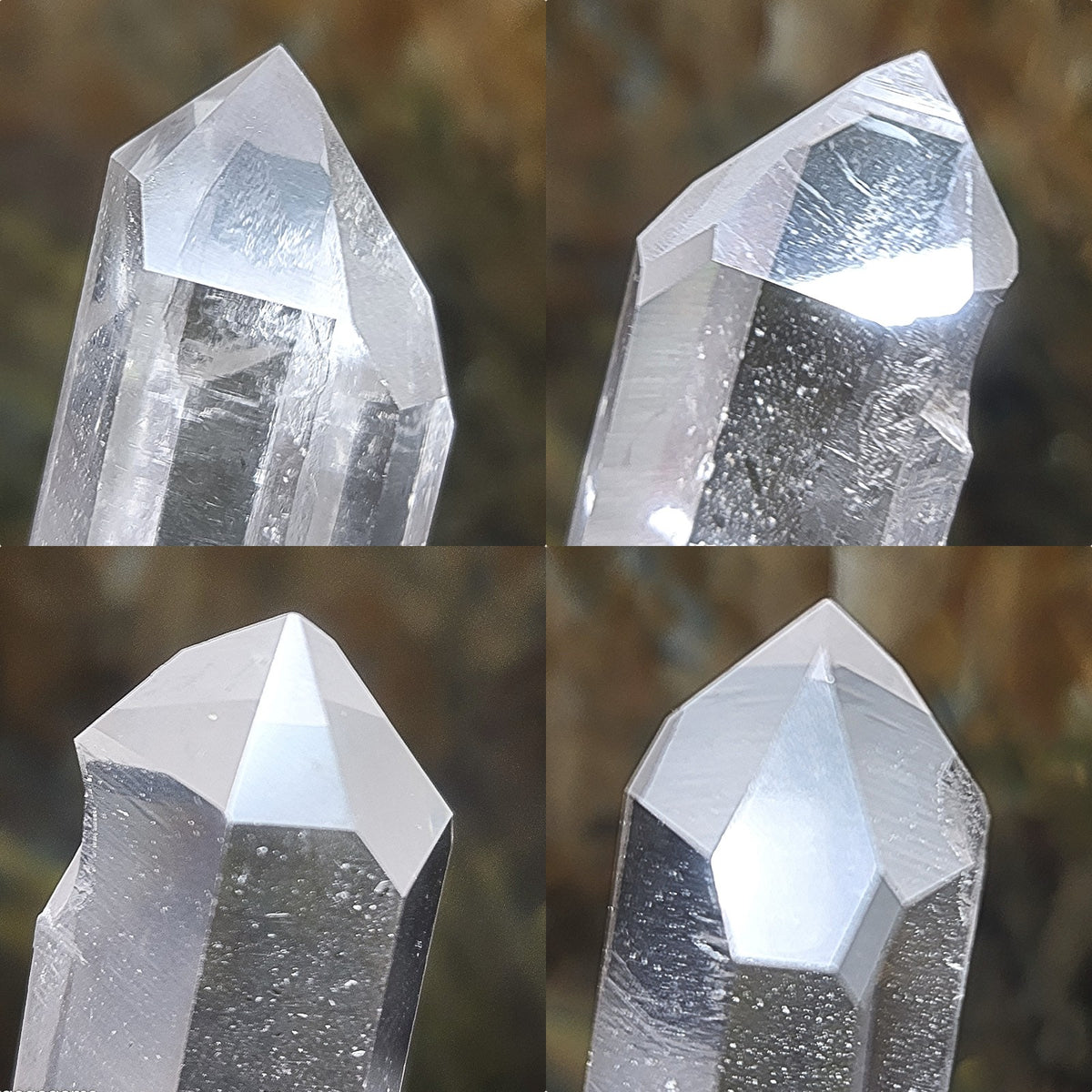 299 grams premium natural unprocessed raw Clear Quartz point rainbow reflection [Natural Crystal] 精品天然未打磨白水晶柱原石带少许彩虹