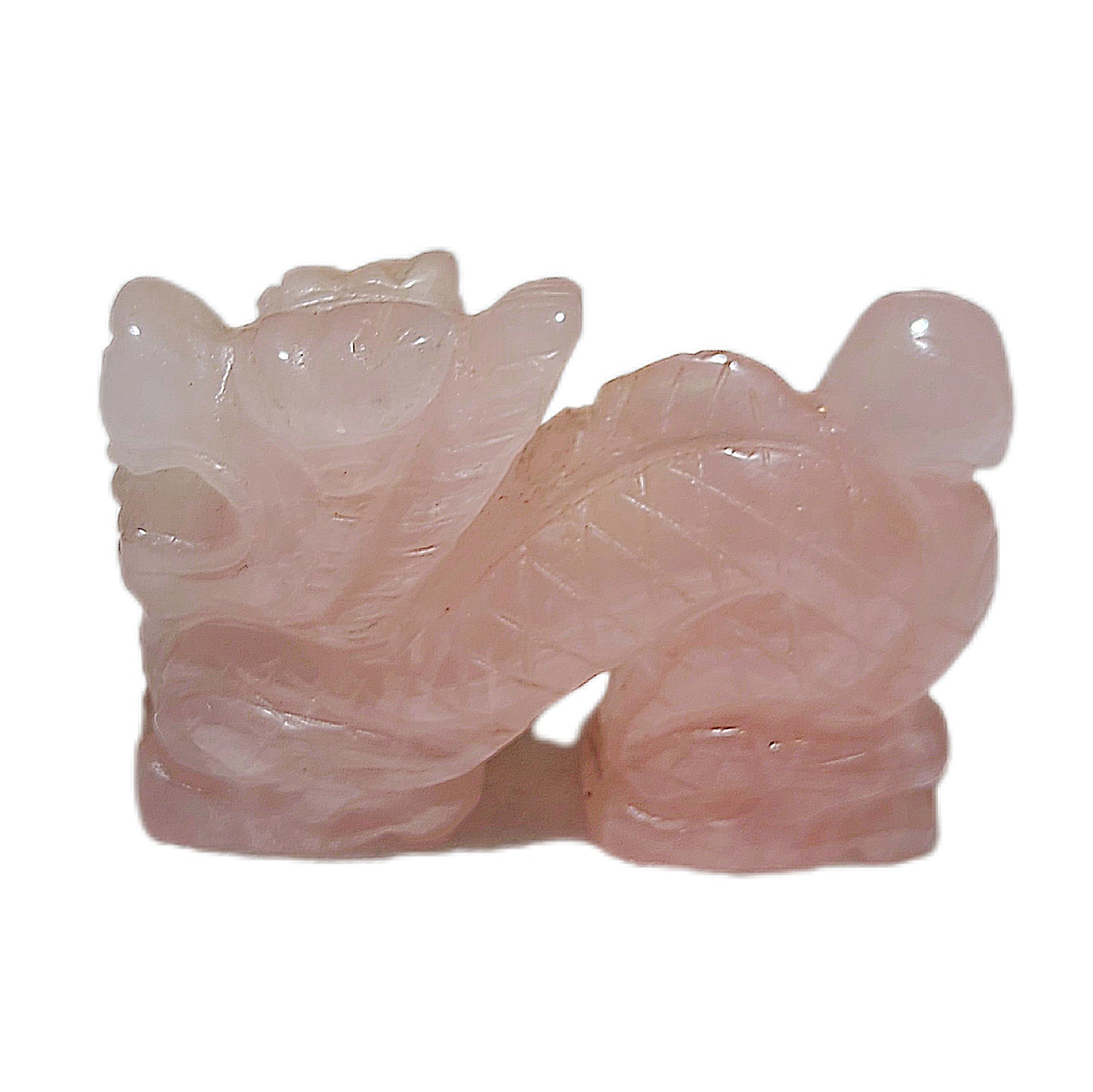 99 grams Premium Rose Quartz 3 dimensional Dragon display [Natural Crystal] 天然粉晶立体龙小摆件