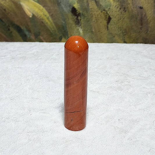 Premium aged Red Jasper seal [Natural Crystal] 红碧玉手工老印章石