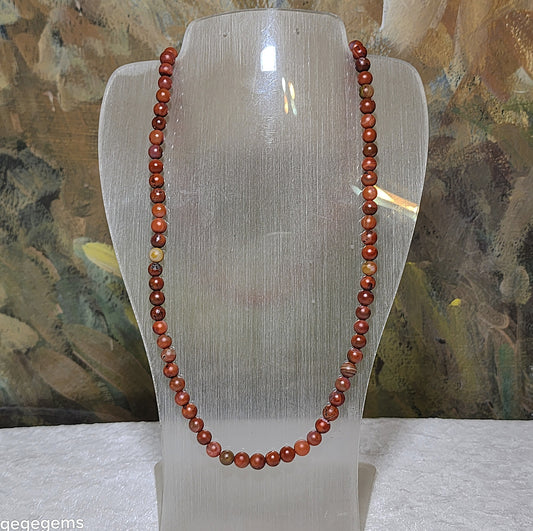 6.7mm Sichuan Waxi Nan Hong patinaed 108 mala necklace multiple loops bracelet 瓦西南红包浆料108念珠項链多圈手链