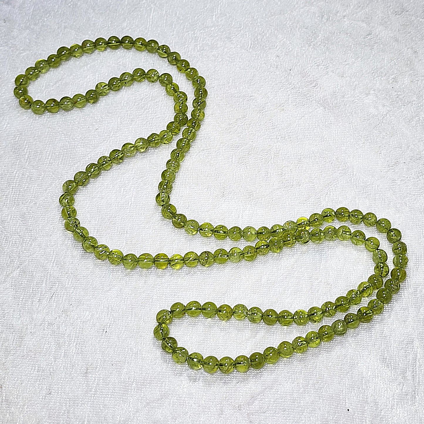 Gegegems collection Premium 5.4mm natural Peridot necklace multiple loops bracelet [Natural Crystal] 精品橄榄石多圈手链项链