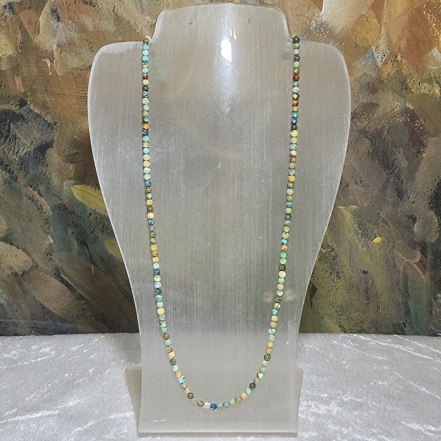 Gegegems Collection 3.5mm+ Premium natural untreated Hubei Turquoise Tangsancai necklace/necklace cord 精品天然原矿湖北松石唐三彩项链挂绳