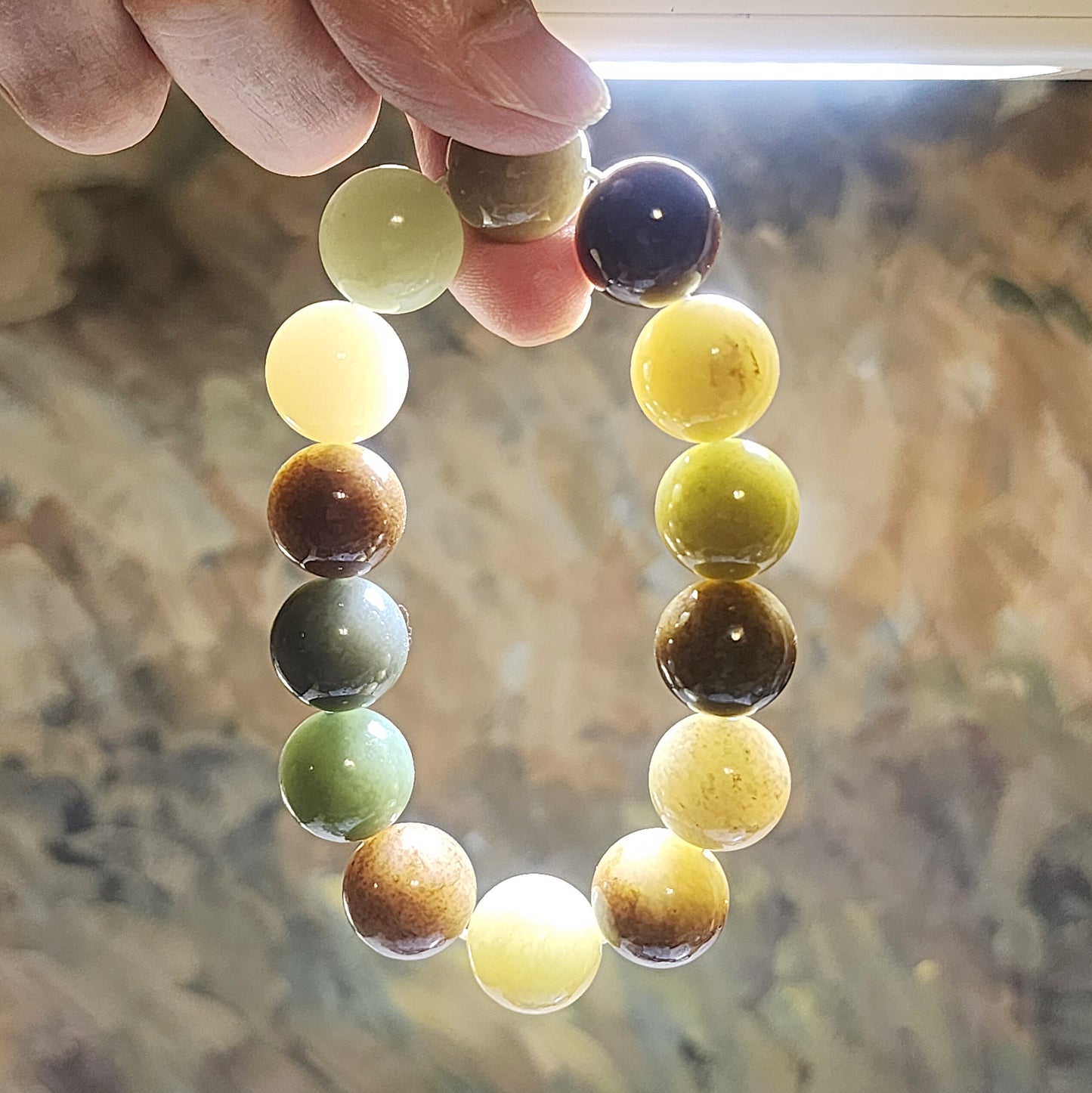 15.8mm Premium Nephrite multicolor bracelet (with certificate) 精品和田玉多宝手链(带证书) 黄口烟紫且末蓝调糖暖白青白等