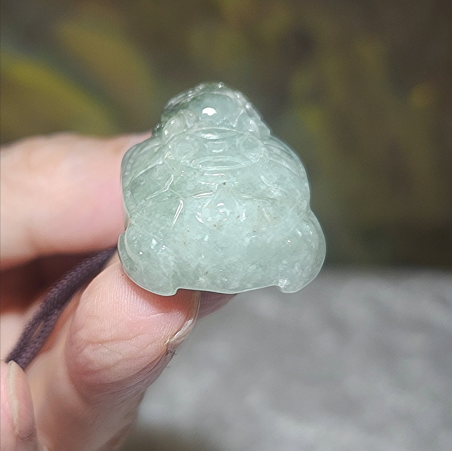Burma Type A Jadeite light green some yellow Jade Skin Dragon Tortoise Ancient Coins pendant (with certificate) 翡翠浅绿少许黄玉皮龙龟铜钱吊坠(带证书)