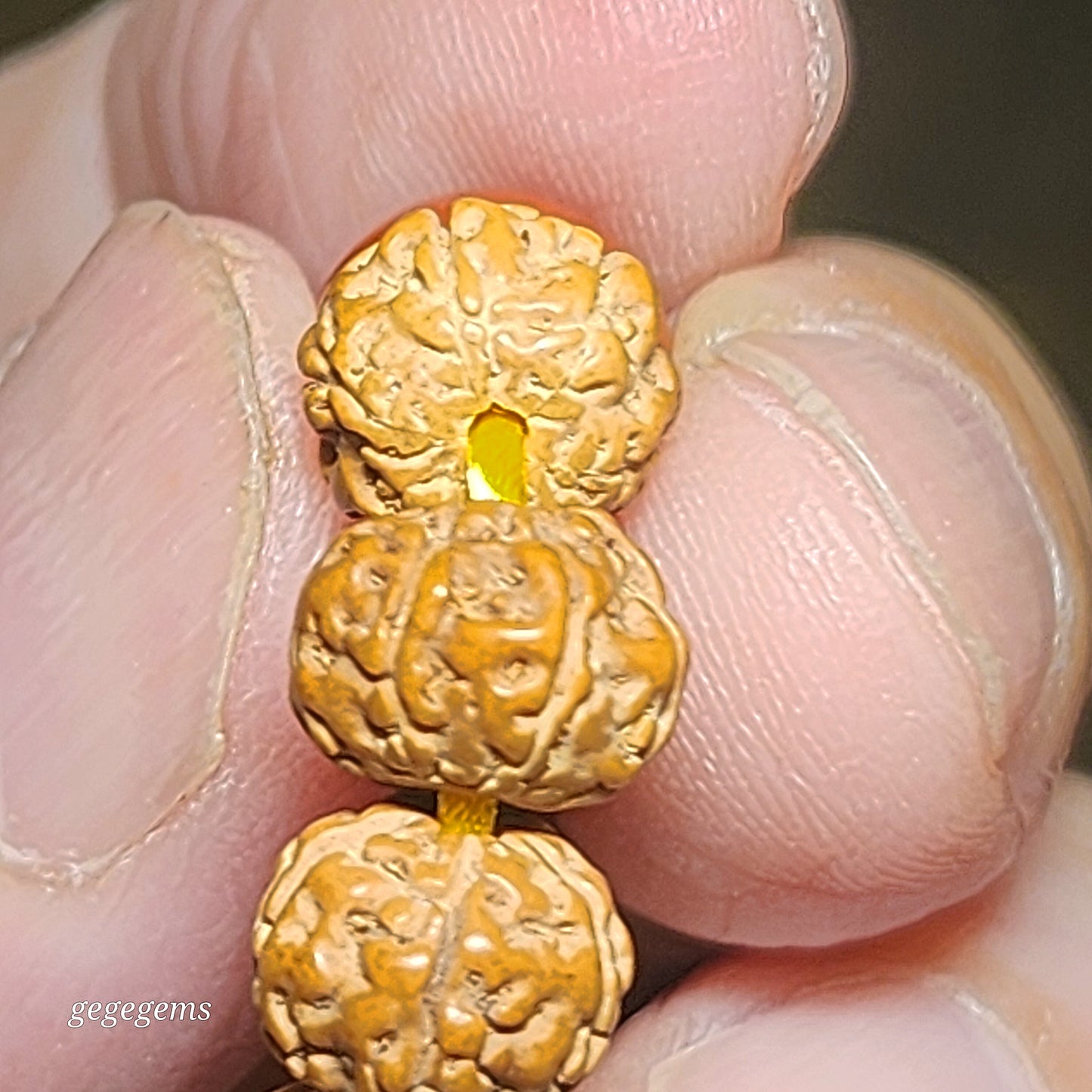 [Sold] Gegegems Creation 9.2mm 6 Mukhi (Faces) high density high oil content "Tree King" "Full Body" Rudraksha 108 necklace with a 13.5mm The Warring States Sardonyx Lu Lu Tong & 3 Waxi Nan Hong traditional old style beads 高油六瓣树王铁籽爆肉小金刚菩提108项链配战国红瓦西南红