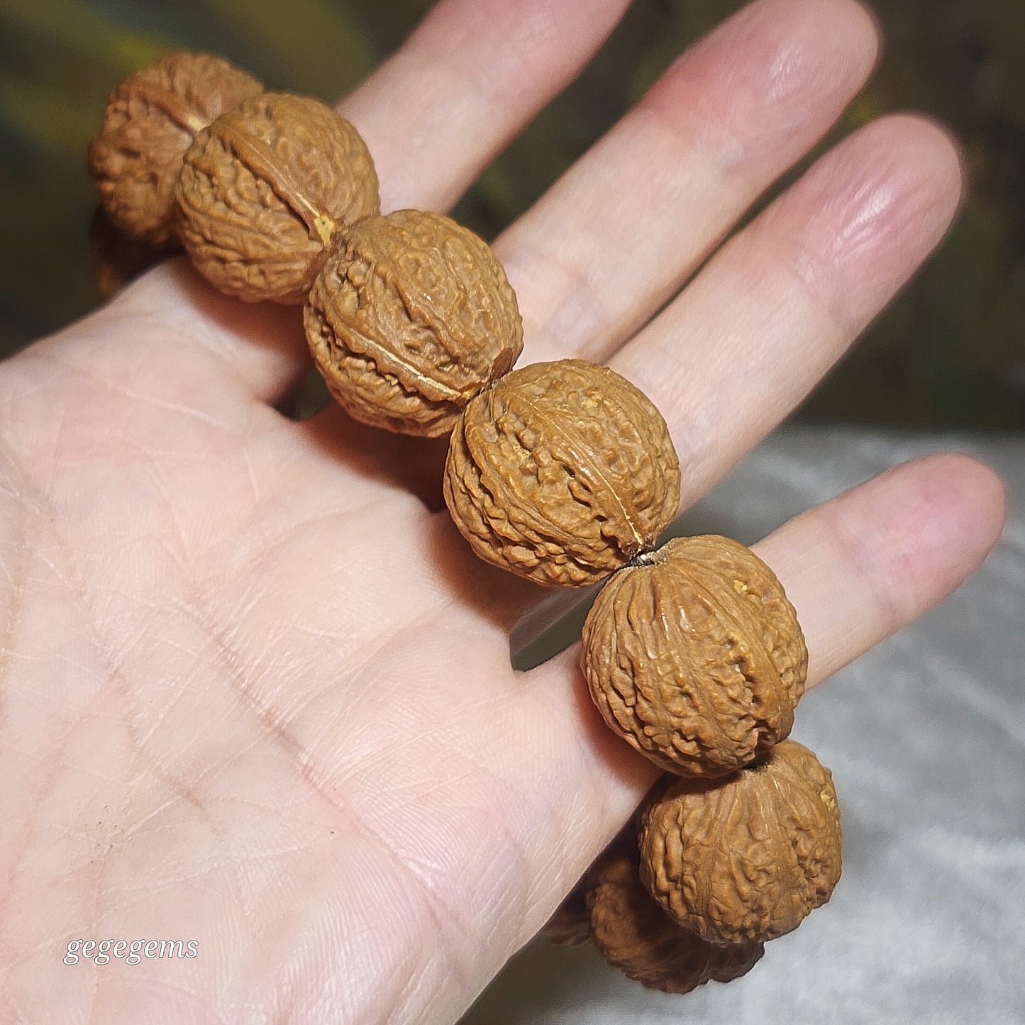 20mm Premium Mentougou reddish starry 8 ridges Walnut bracelet 北京门头沟红皮滿天星秋子八棱手链手持