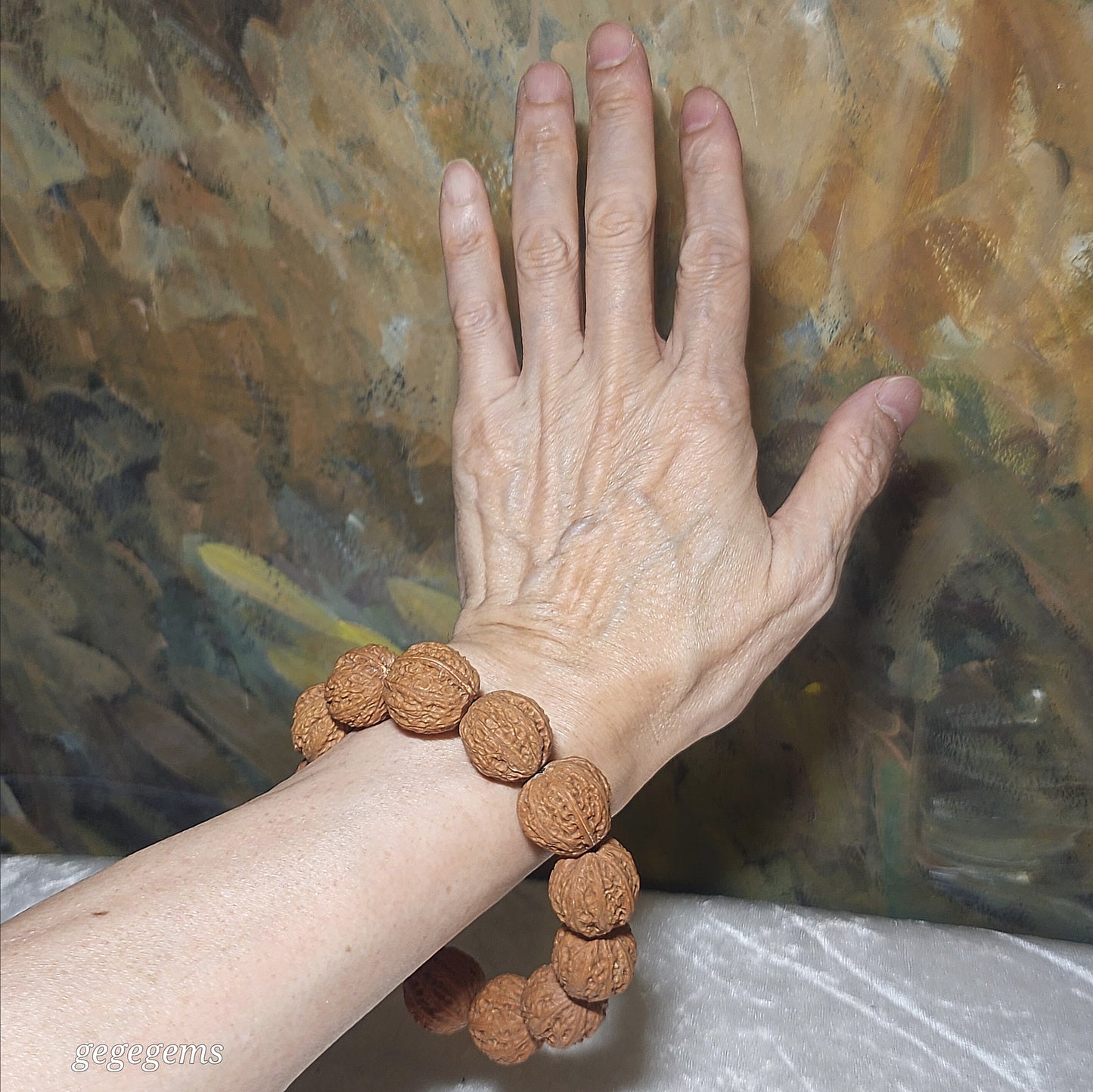20mm Premium Mentougou reddish starry 8 ridges Walnut bracelet 北京门头沟红皮滿天星秋子八棱手链手持