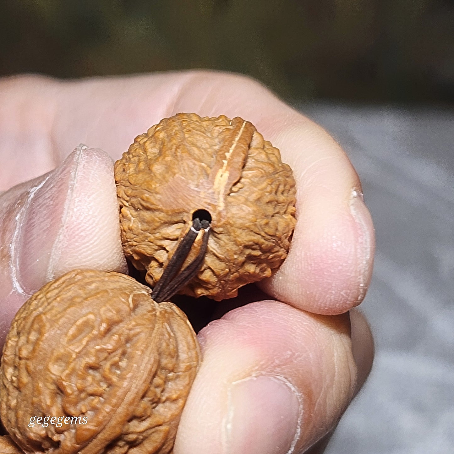 20mm Premium Mentougou reddish starry 8 ridges Walnut bracelet 北京门头沟红皮滿天星秋子八棱手链手持