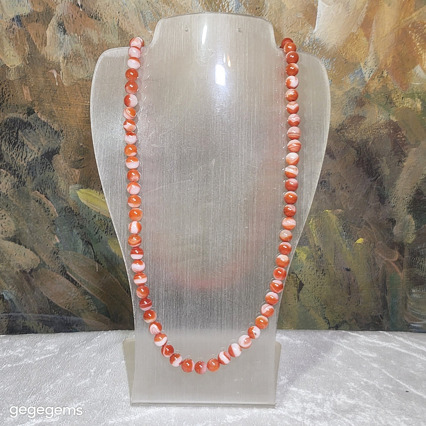 Premium 7.7mm 108 beads Baoshan Nan Hong red & white "Treasure Bowl"  necklace 优质保山南红108颗红白聚宝盆项链多圈手链