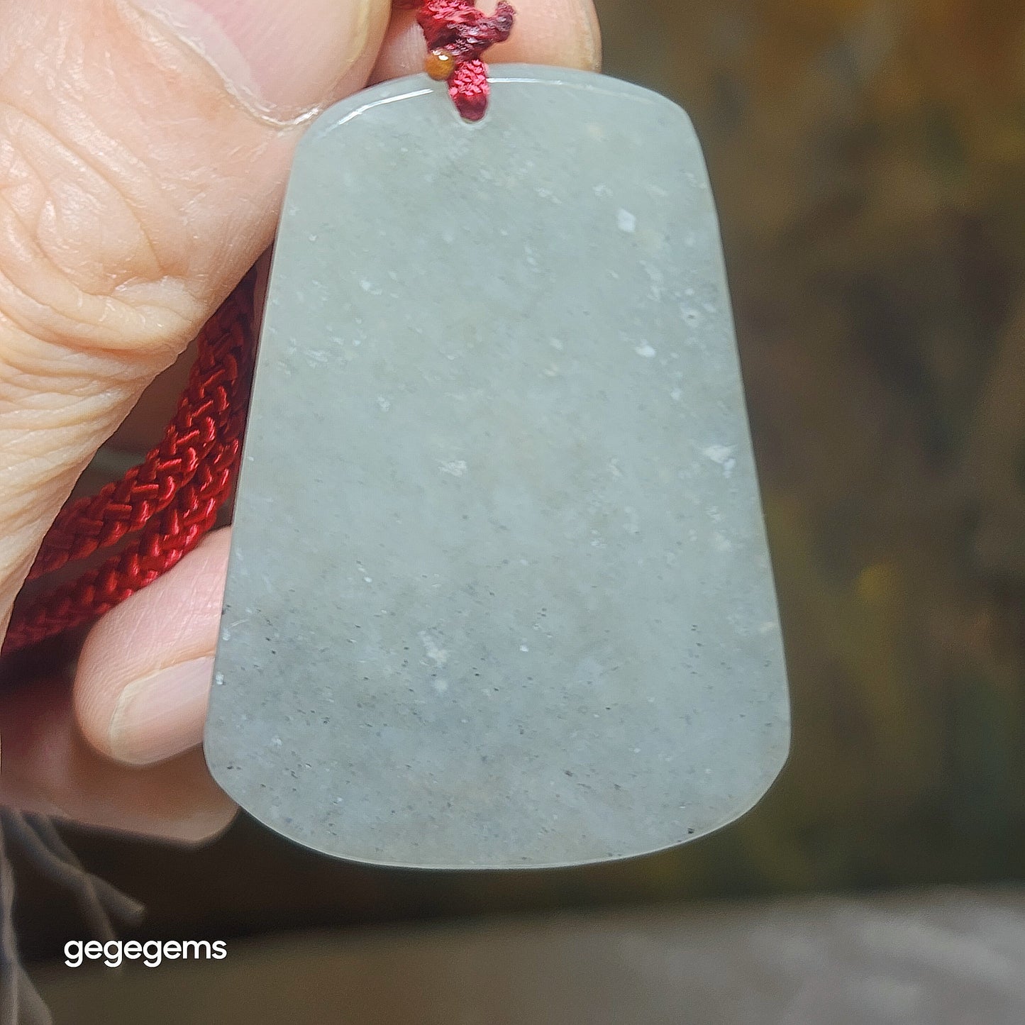 Premium Nephrite Qinghua Landscape pendant (with certificate) 优质和田玉青花山水吊坠(带证书)