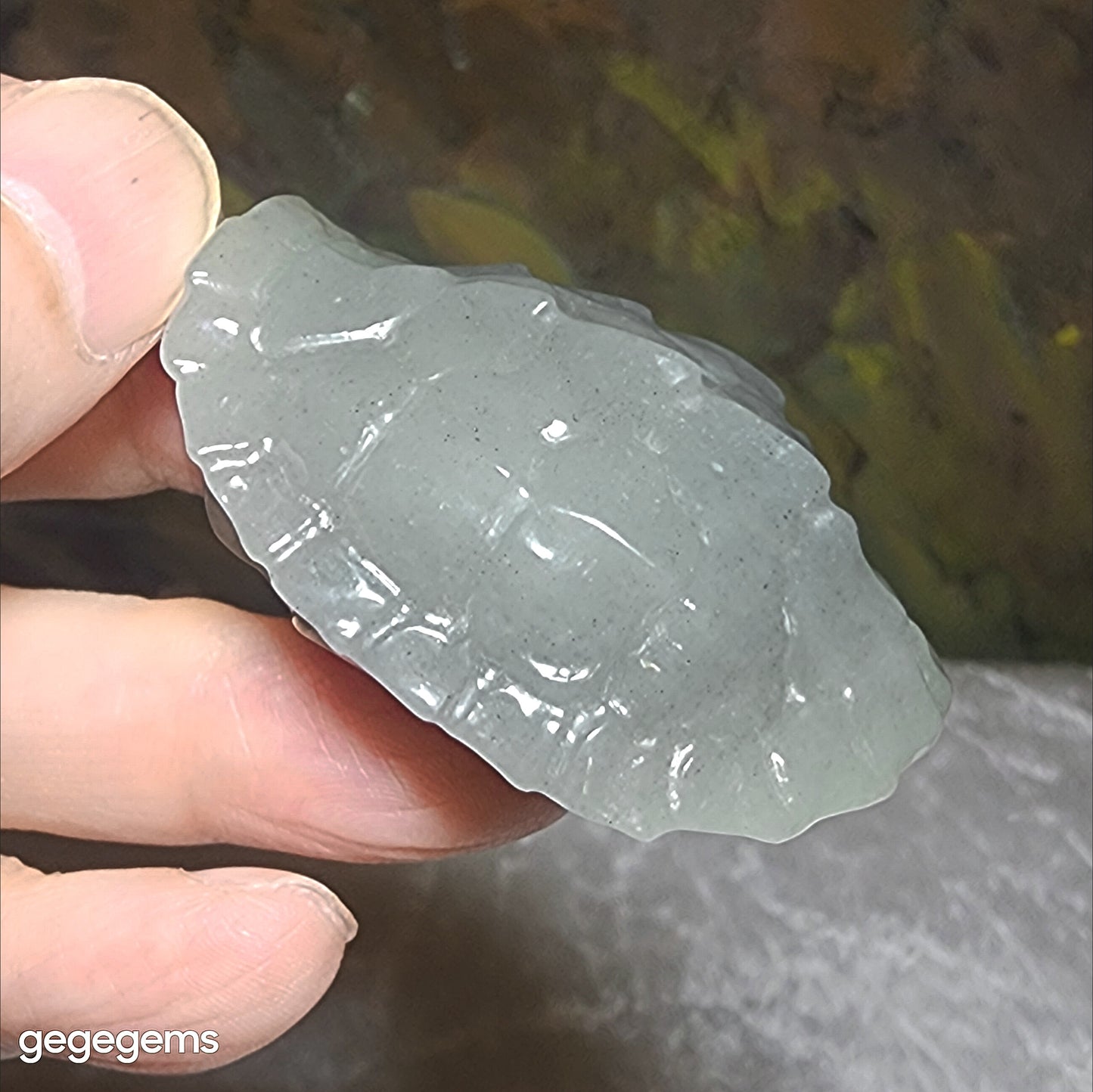 Premium Nephrite Qinghua (black & white) light yellow green hue 3 dimensional The Richest Fu Jia Tian Xia pendant (with certificate) 精品和田玉且末青花(黑白)微黄绿立体富甲天下吊坠(带证书)