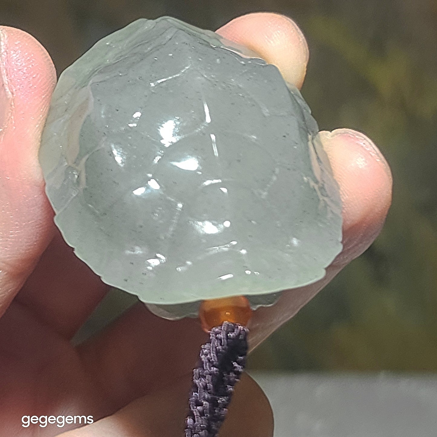 Premium Nephrite Qinghua (black & white) light yellow green hue 3 dimensional The Richest Fu Jia Tian Xia pendant (with certificate) 精品和田玉且末青花(黑白)微黄绿立体富甲天下吊坠(带证书)