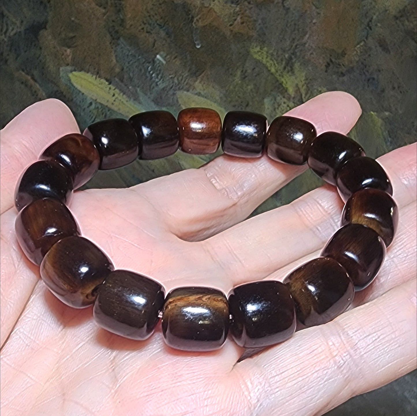 Premium 12mm Tibetan aged barrel beads bracelet 精品藏传天然老甲料桶珠富甲天下手链