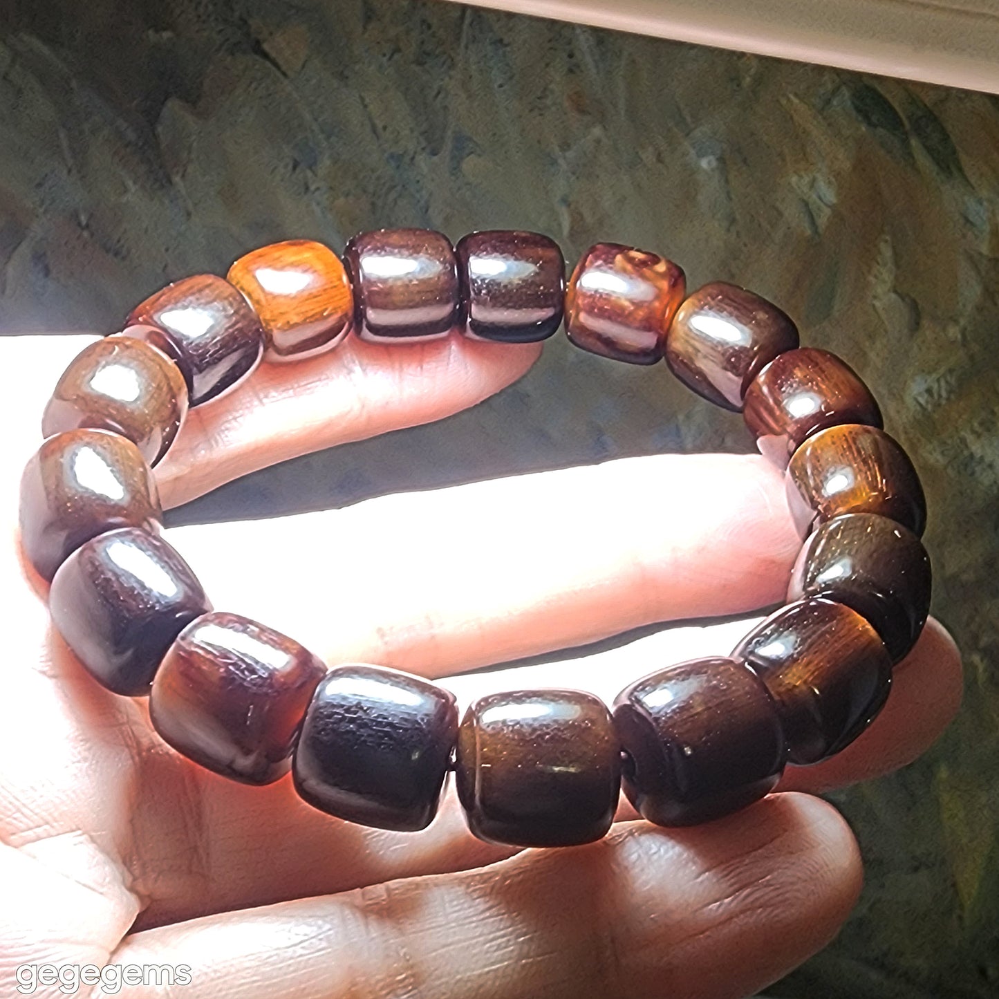 Premium 12mm Tibetan aged barrel beads bracelet 精品藏传天然老甲料桶珠富甲天下手链