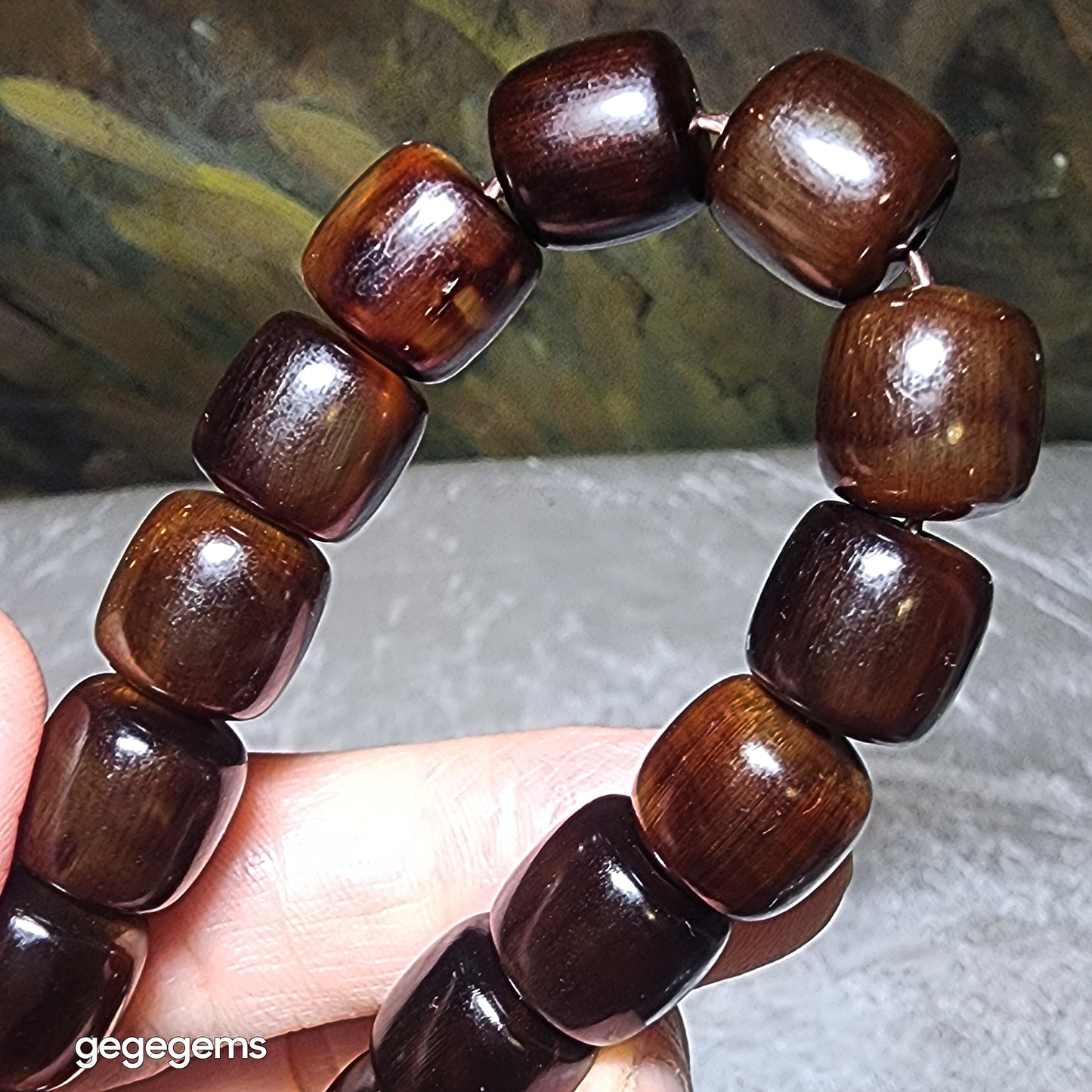 Premium 12mm Tibetan aged barrel beads bracelet 精品藏传天然老甲料桶珠富甲天下手链