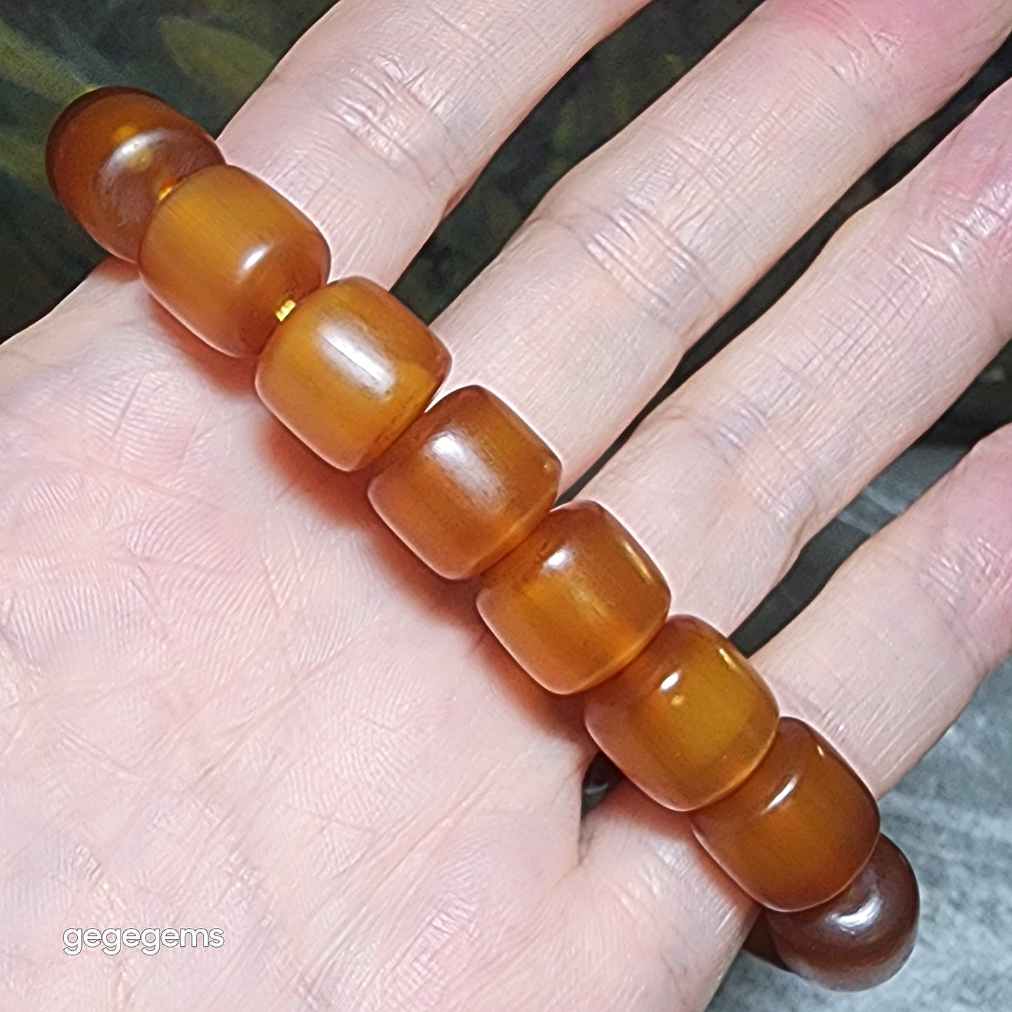 Premium 11.5mm+ Tibetan aged barrel beads bracelet 精品藏传天然老料黄金甲桶珠富甲天下手链