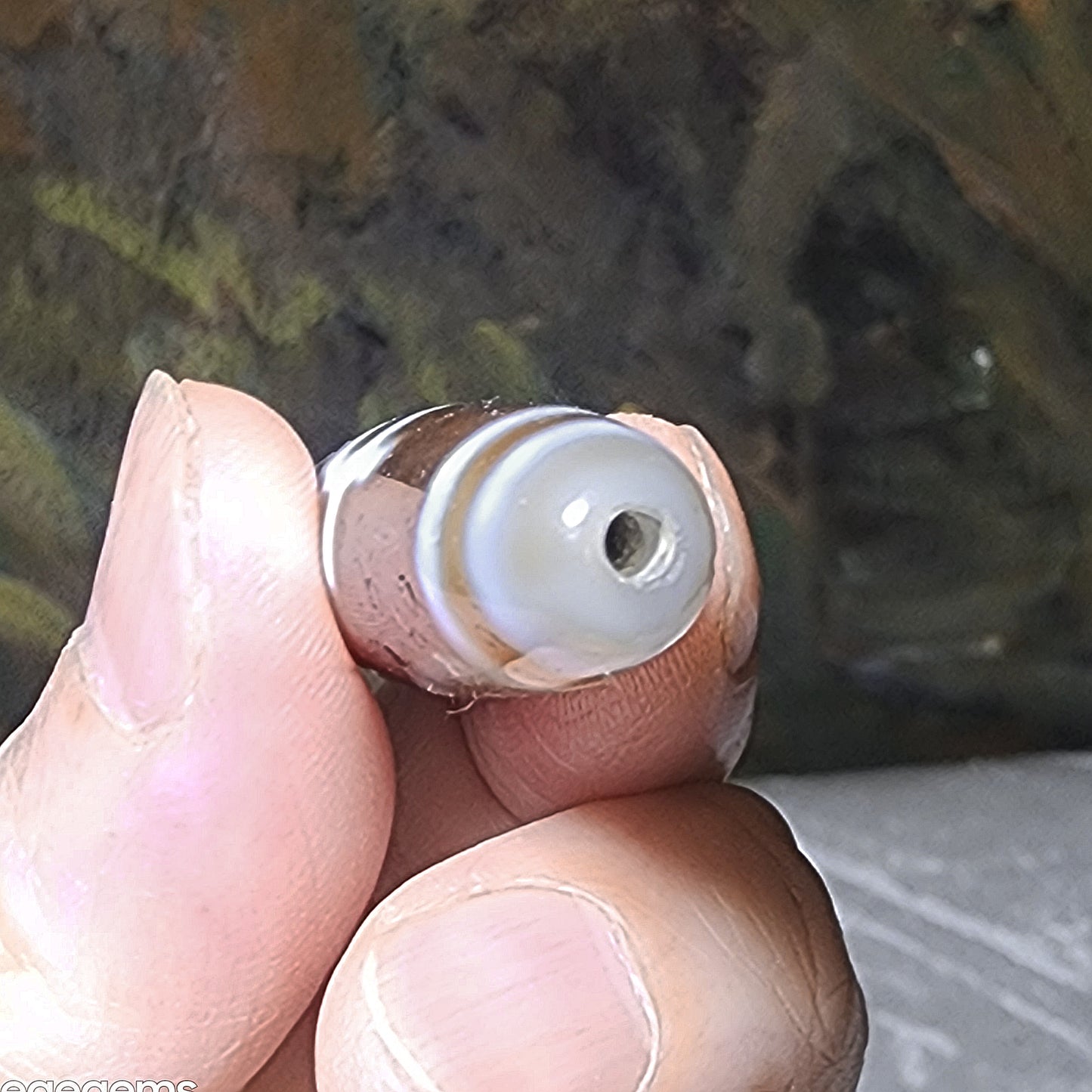 57.6mm Aged Tibetan Agate Longevity Treasure Vase Dzi (Free necklace cord) [Natural Crystal] 藏传老料长寿宝瓶天珠(送项链绳)