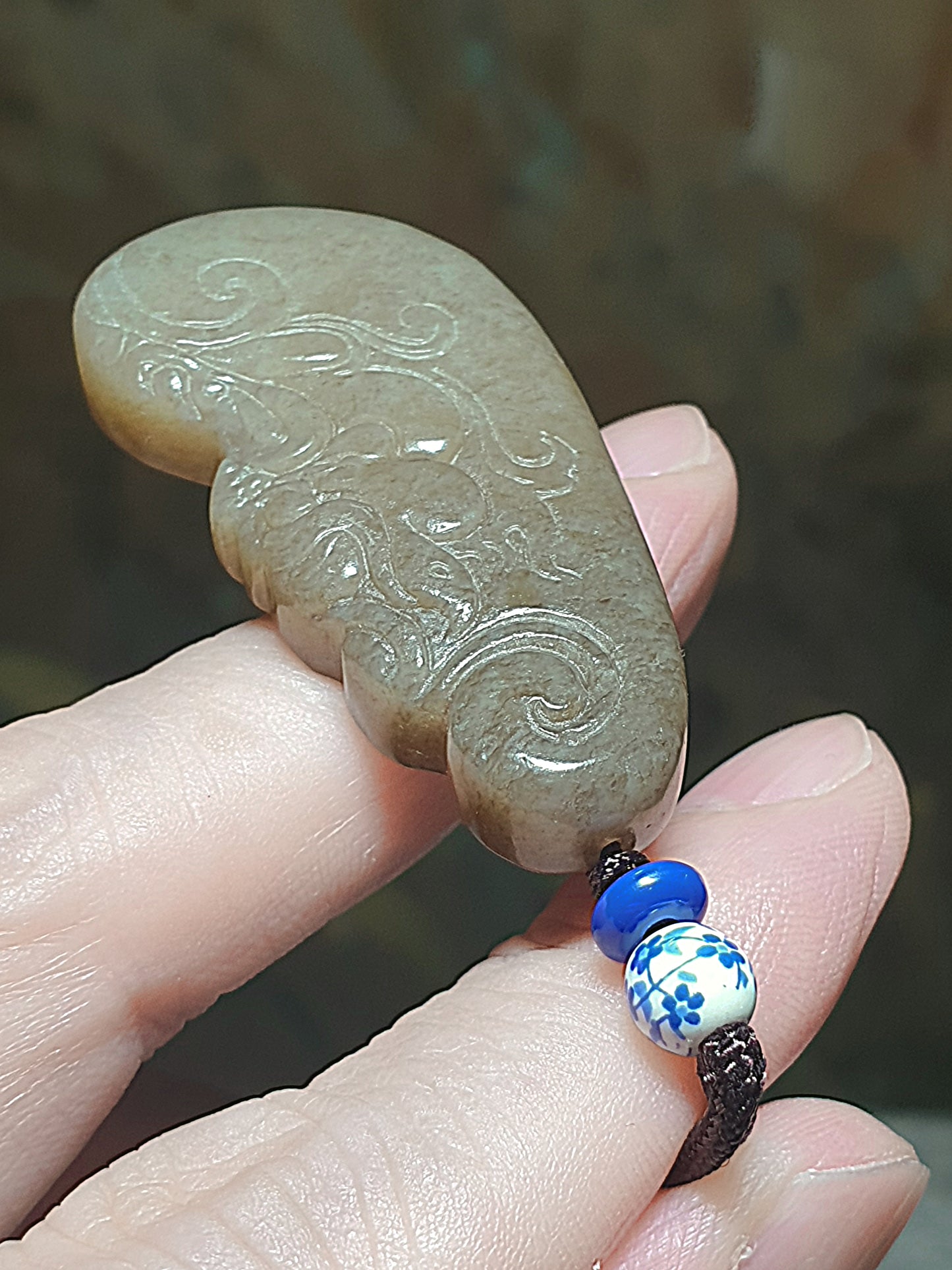 Premium natural caramel brown Nephrite Ancient Pi Xiu pendant (with certificate) [Natural Crystal] 优质和田玉全糖古兽貔貅吊坠(带证书)