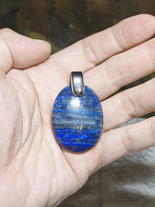 Premium natural untreated Lapis lazuli pendant [Natural Crystal] 天然无优化优质青金吊坠