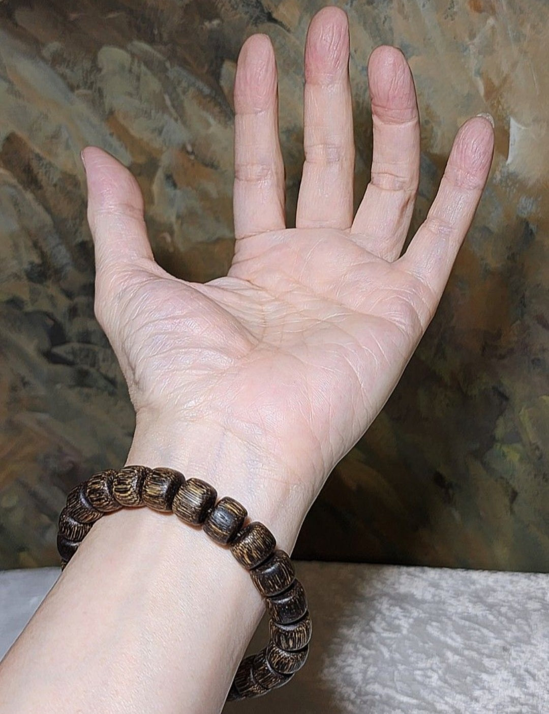 11.5mm South East Asian Agarwood traditional old style bead bracelet (with certificate) 11.5毫米星洲系沉香老型珠手链(带证书)